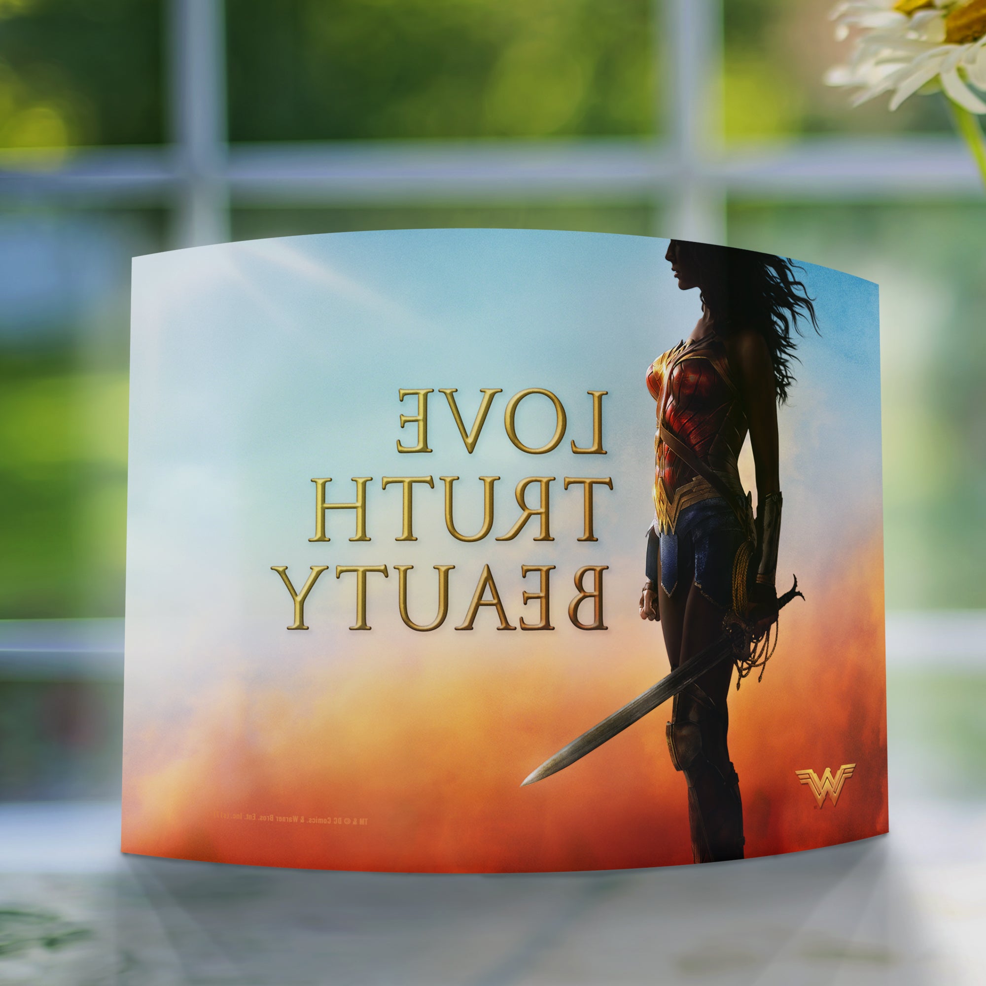 Wonder Woman (Love Truth Beauty) 7" x 5" Curved Acrylic Print ACP0705CUR118