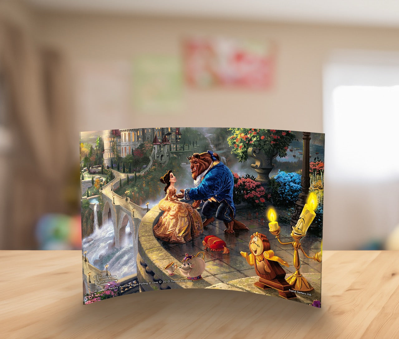 Disney (Beauty and the Beast Falling in Love) 7” x 5” Curved Acrylic Print ACP0705CUR167