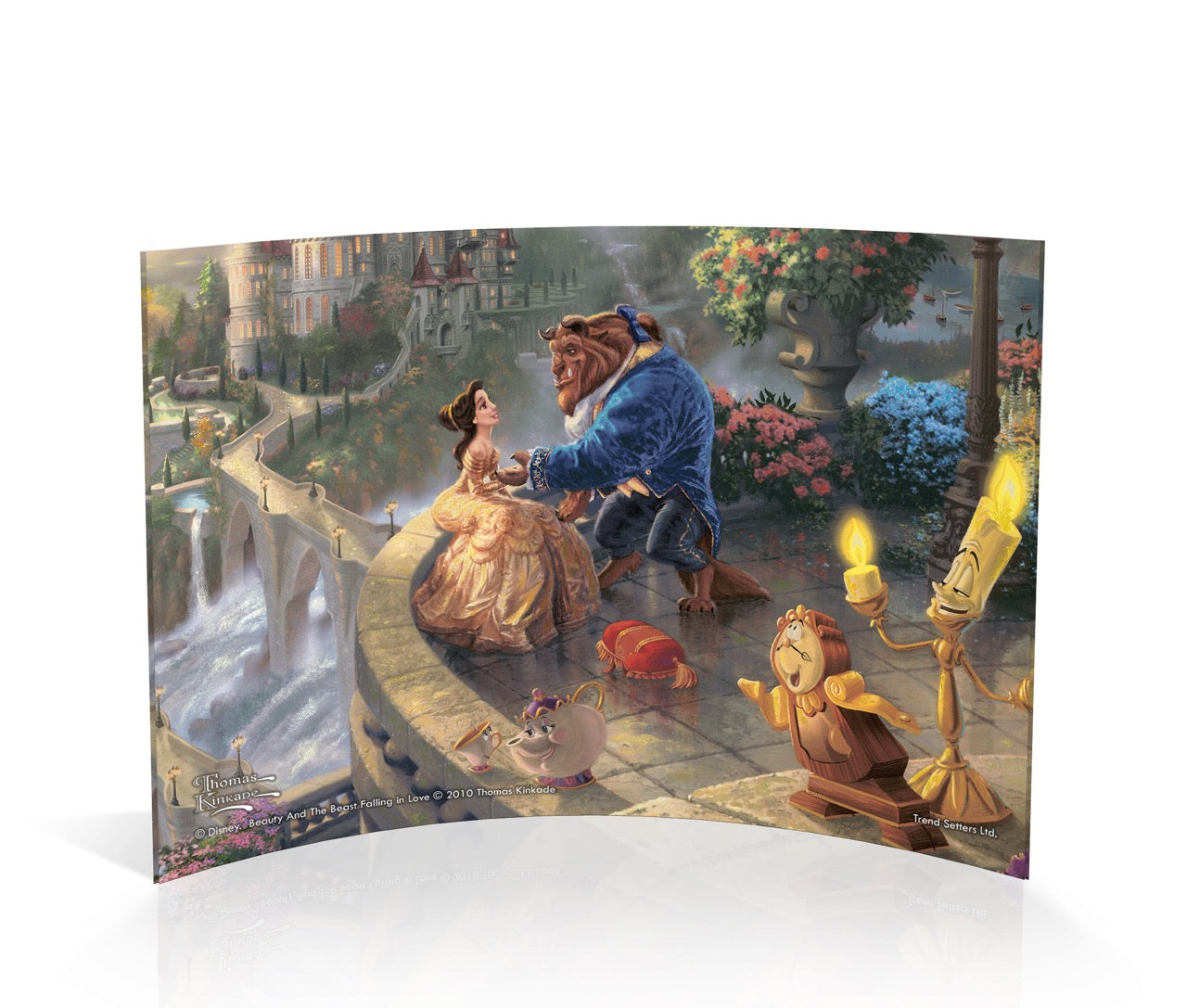 Disney (Beauty and the Beast Falling in Love) 7” x 5” Curved Acrylic Print ACP0705CUR167