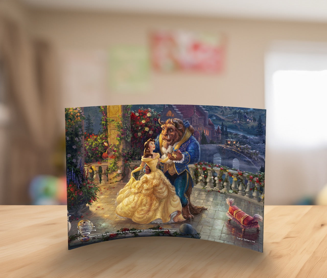 Disney (Beauty and the Beast Dancing in the Moonlight) 7” x 5” Curved Acrylic Print ACP0705CUR168