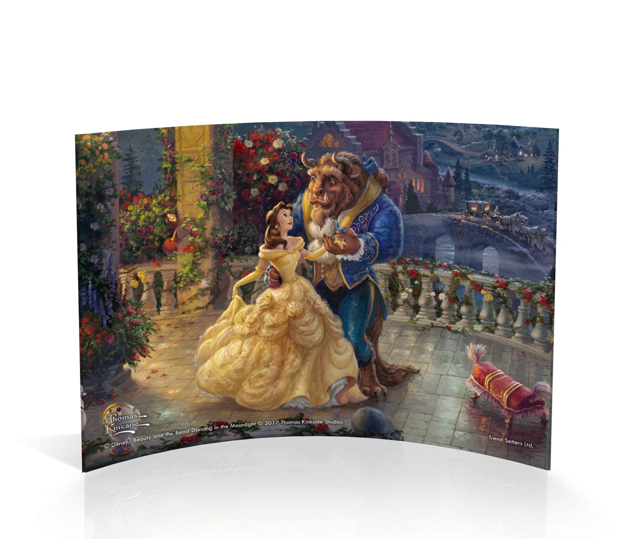Disney (Beauty and the Beast Dancing in the Moonlight) 7” x 5” Curved Acrylic Print ACP0705CUR168