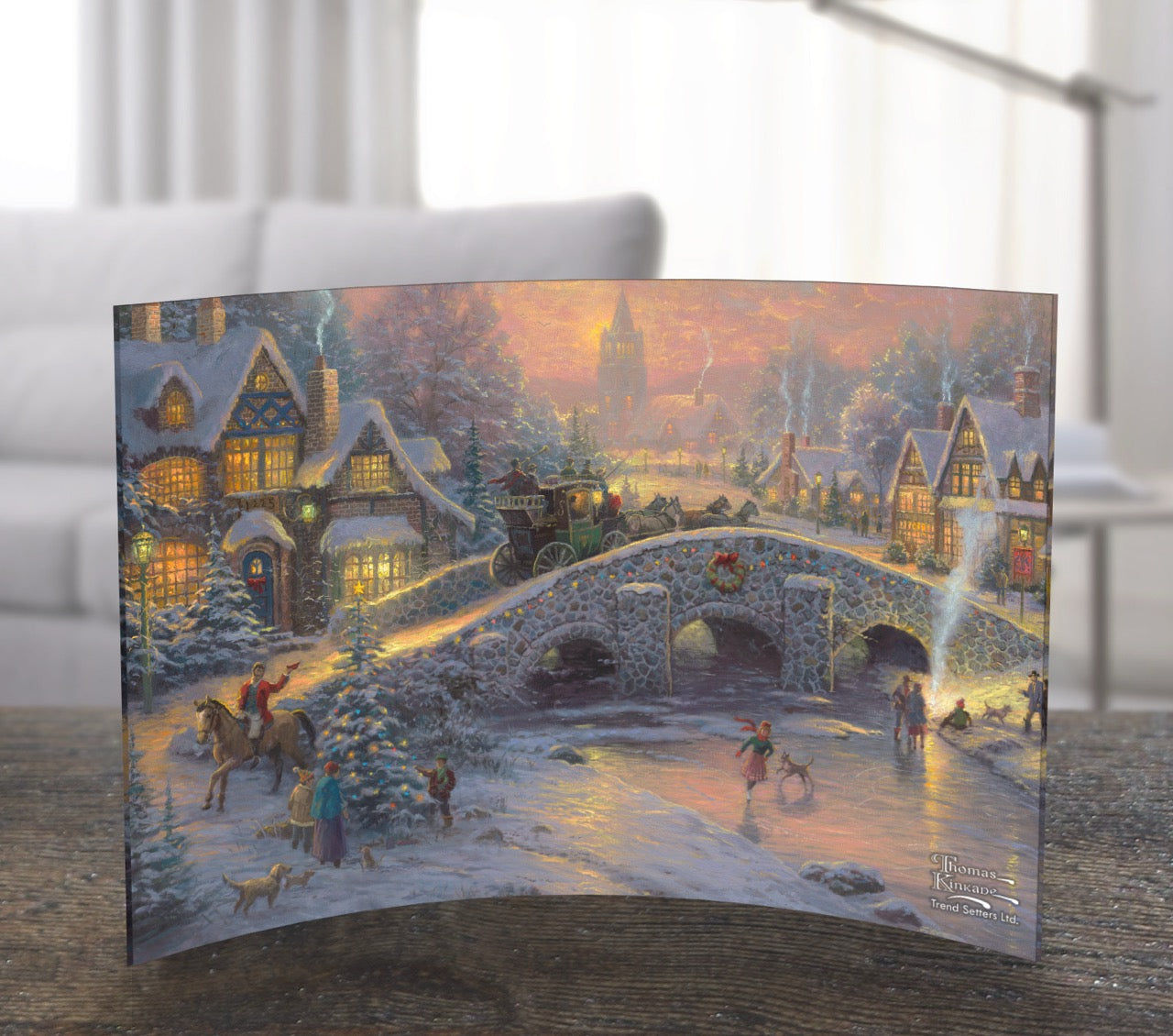 Thomas Kinkade (Spirit of Christmas) 7" x 5" Curved Acrylic Print ACP0705CUR231