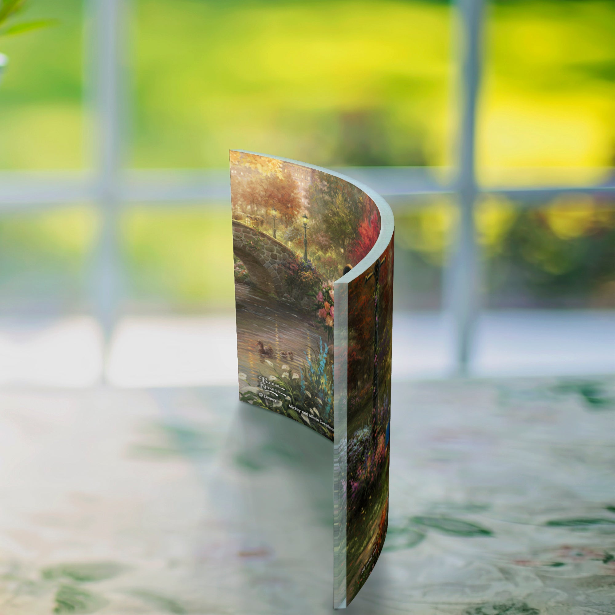 Disney (Mickey and Minnie Sweetheart Central Park) 7" x 5" Curved Acrylic Print ACP0705CUR315