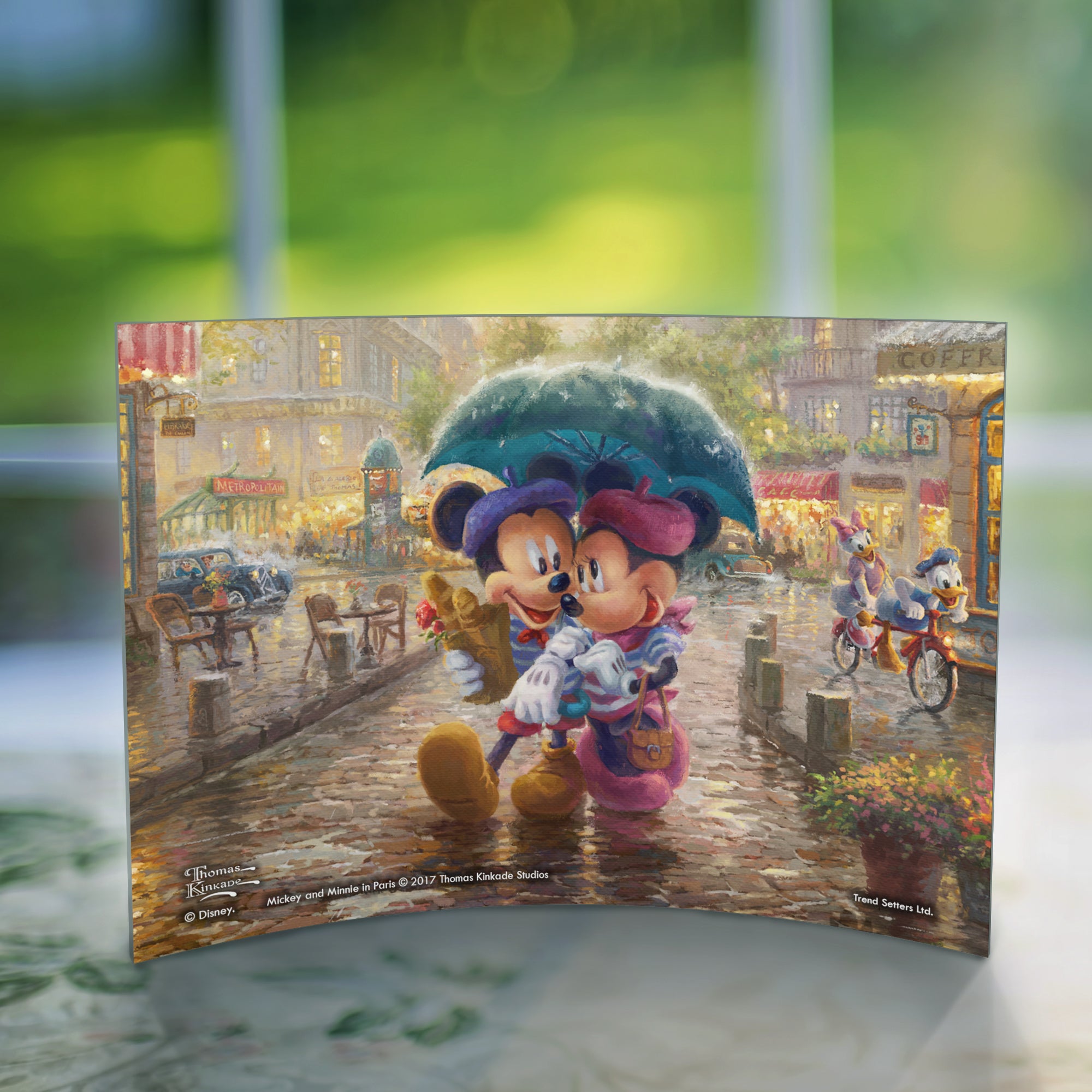 Disney (Mickey and Minnie in Paris) 7" x 5" Curved Acrylic Print ACP0705CUR316