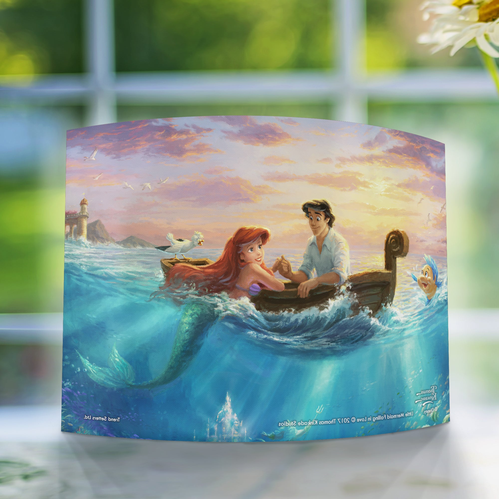 Disney (Little Mermaid Falling in Love) 7" x 5" Curved Acrylic Print ACP0705CUR317