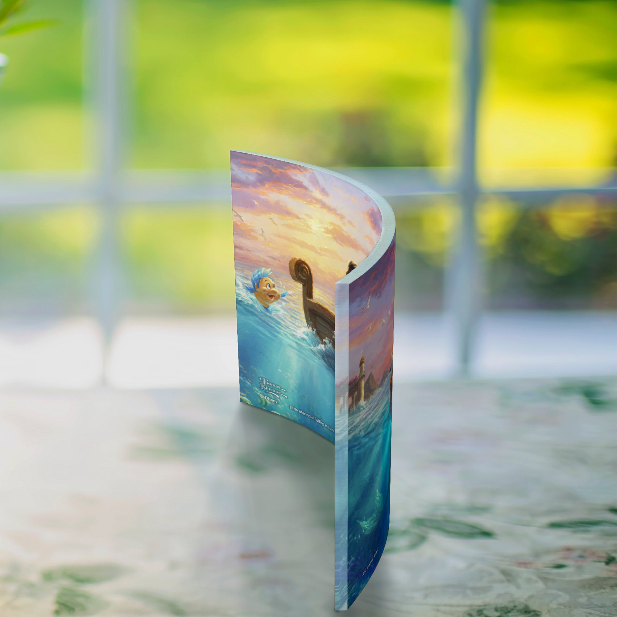 Disney (Little Mermaid Falling in Love) 7" x 5" Curved Acrylic Print ACP0705CUR317