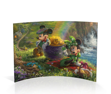 Disney (Mickey and Minnie in Ireland) 7" x 5" Curved Acrylic Print ACP0705CUR321