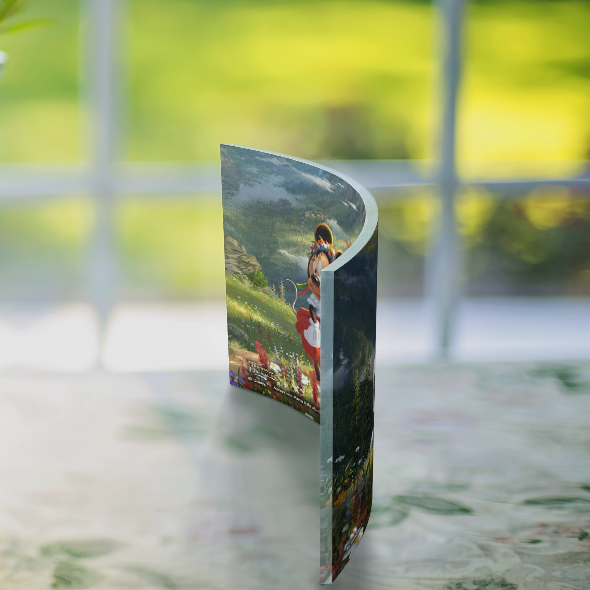 Disney (Mickey and Minnie Mouse in the Swiss Alps) 7" x 5" Curved Acrylic Print ACP0705CUR324