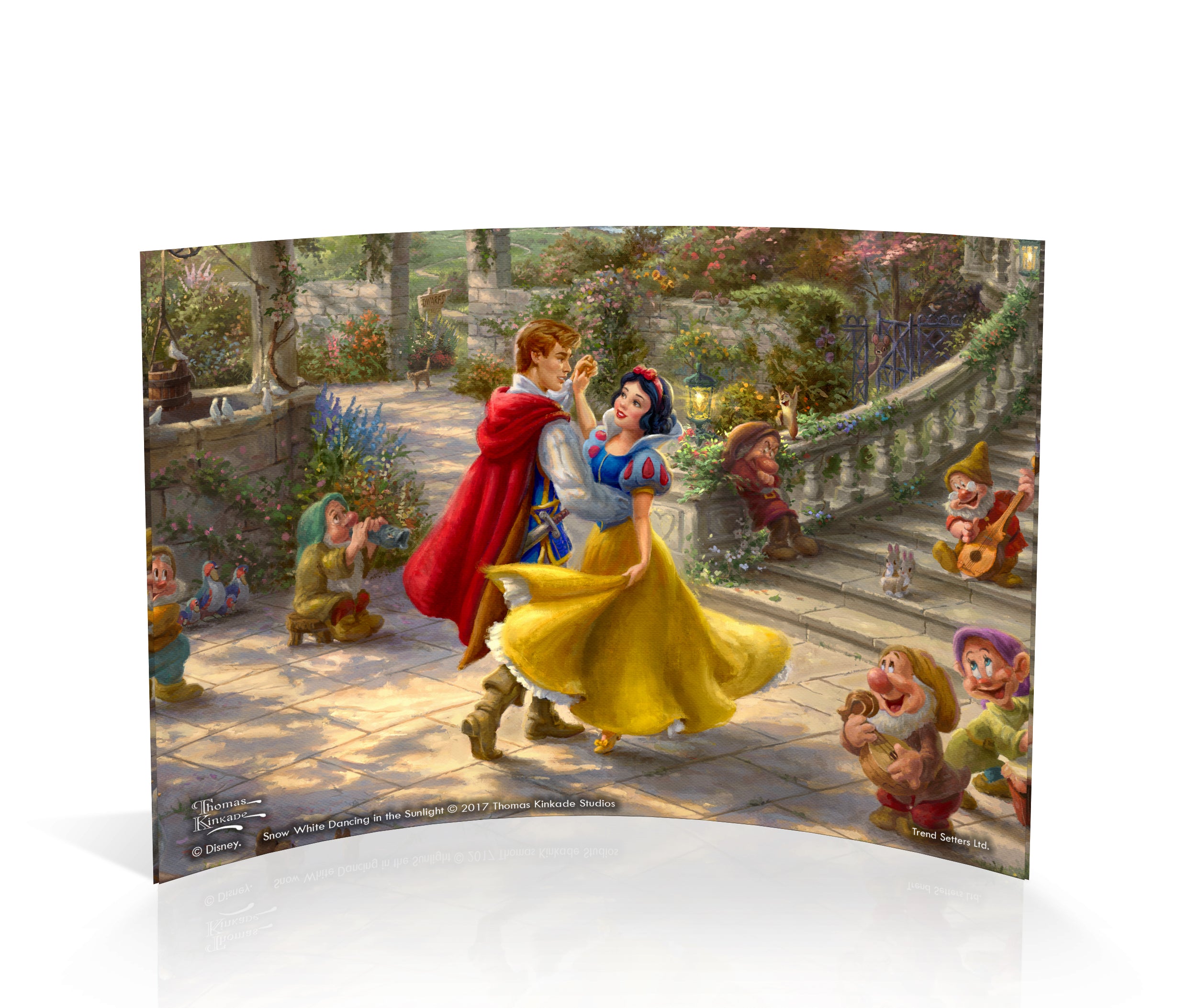 Disney (Snow White Dancing in the Sunlight) 7" x 5" Curved Acrylic Print ACP0705CUR330