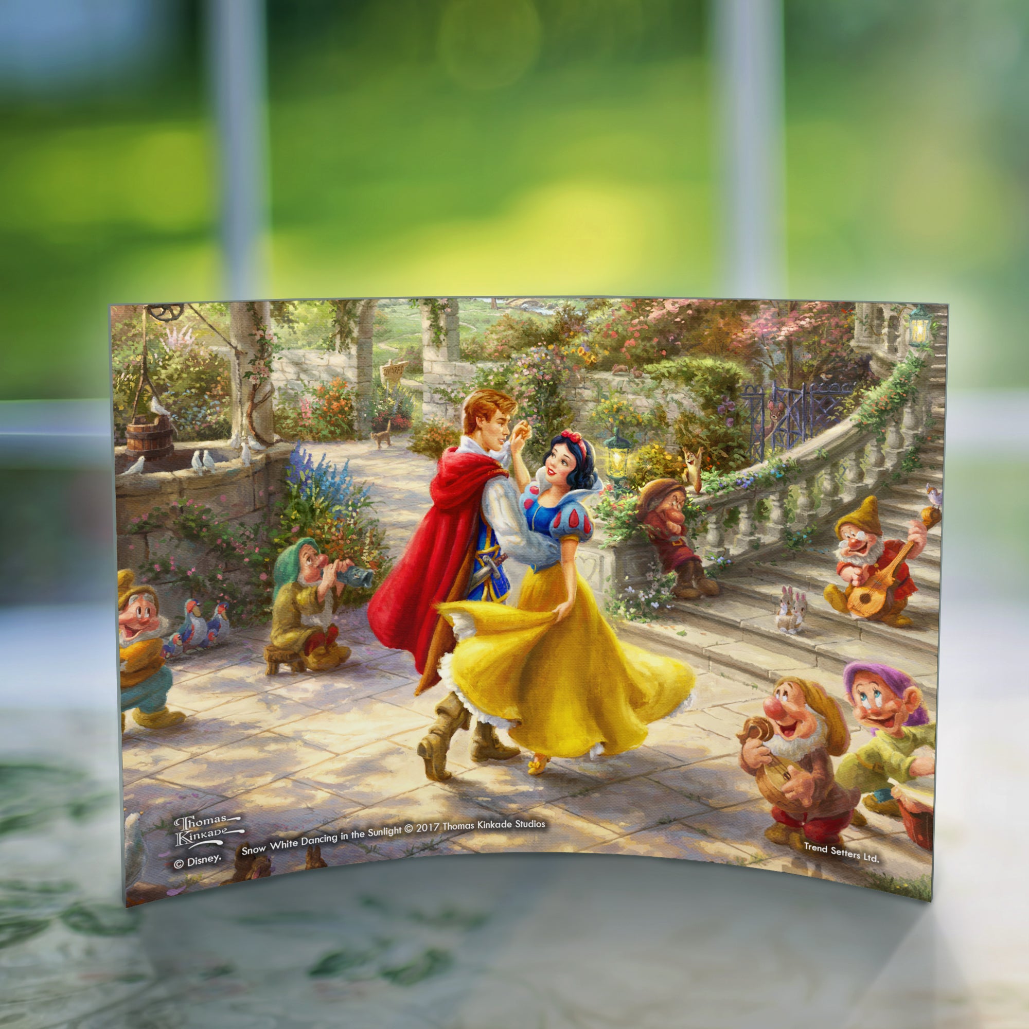 Disney (Snow White Dancing in the Sunlight) 7" x 5" Curved Acrylic Print ACP0705CUR330