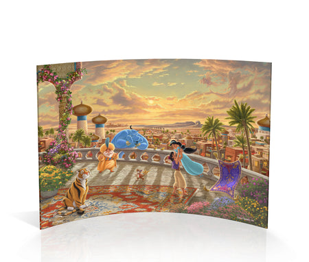 Disney (Jasmine Dancing in the Desert Sunset) 7" x 5" Curved Acrylic Print ACP0705CUR580