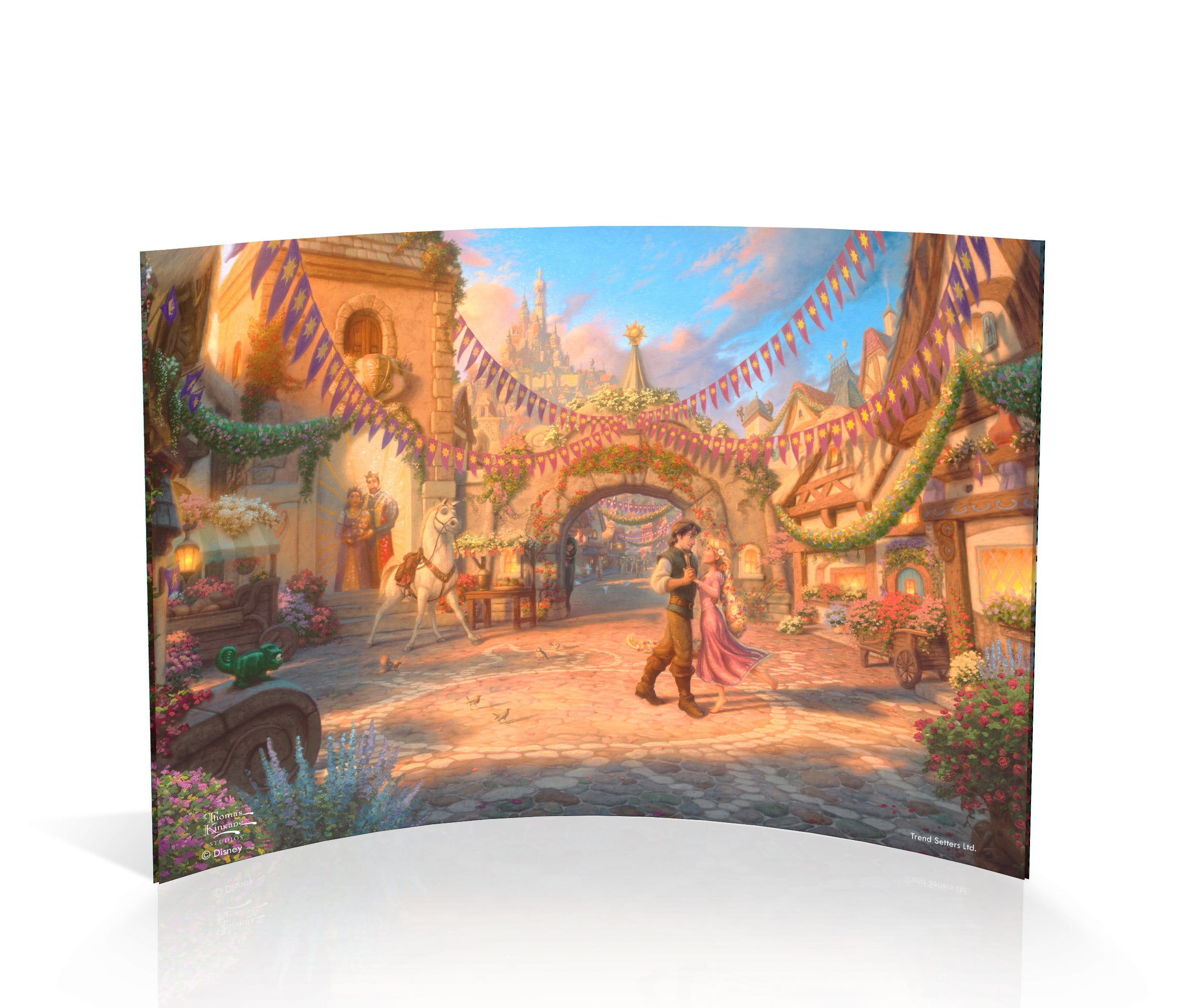 Disney (Rapunzel Dancing in the Sunlit Courtyard) 7" x 5" Curved Acrylic Print ACP0705CUR590