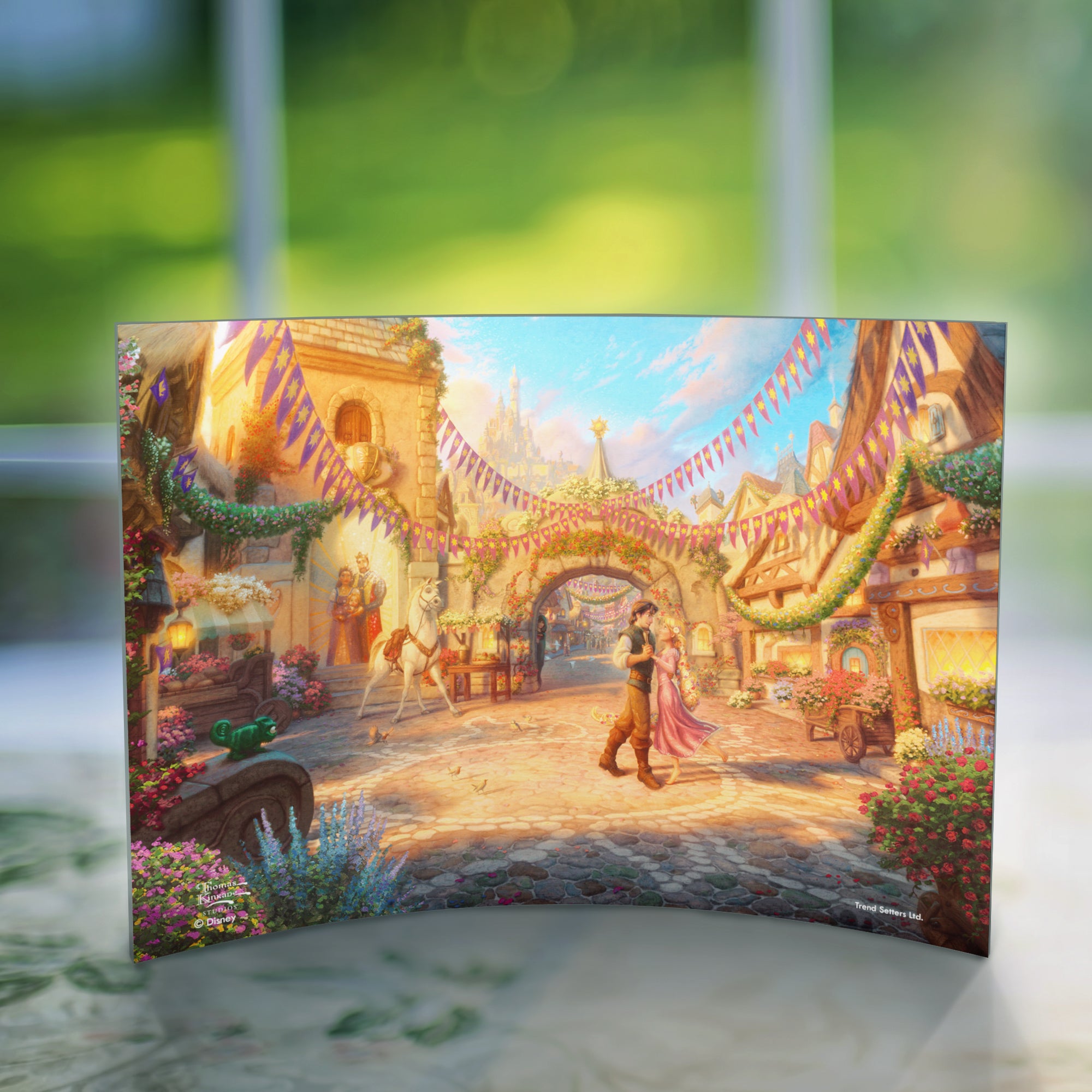 Disney (Rapunzel Dancing in the Sunlit Courtyard) 7" x 5" Curved Acrylic Print ACP0705CUR590