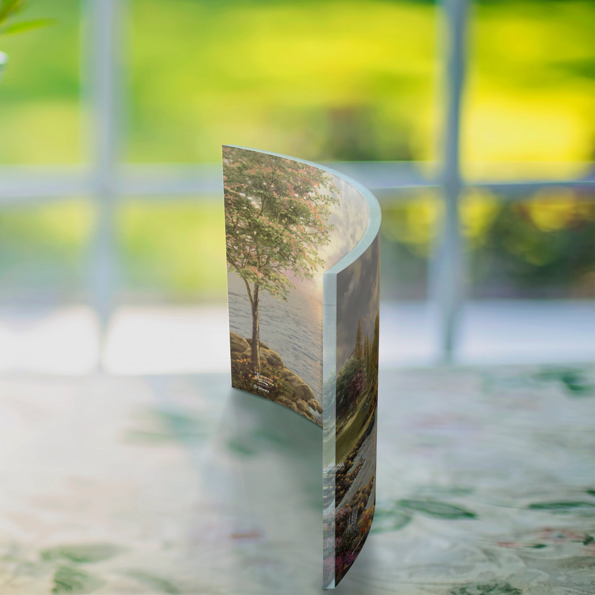 Disney (Mickey and Minnie Lighthouse Cove) 7" x 5" Curved Acrylic Print ACP0705CUR598