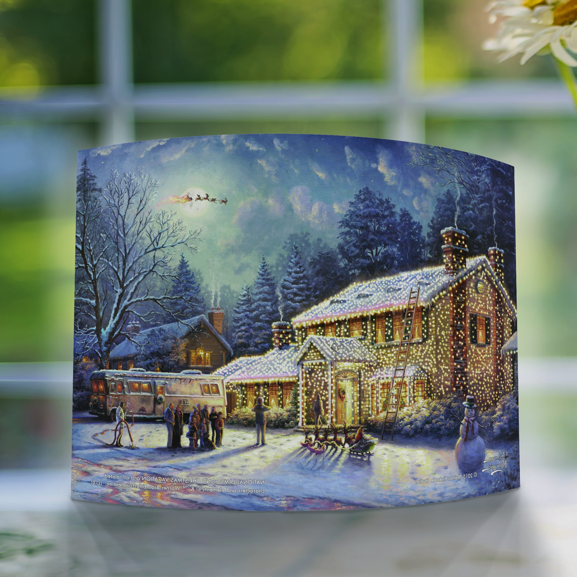 National Lampoons Christmas Vacation (Thomas Kinkade Studios Studios) 10" x 7" Curved Acrylic Print ACP1007CUR035