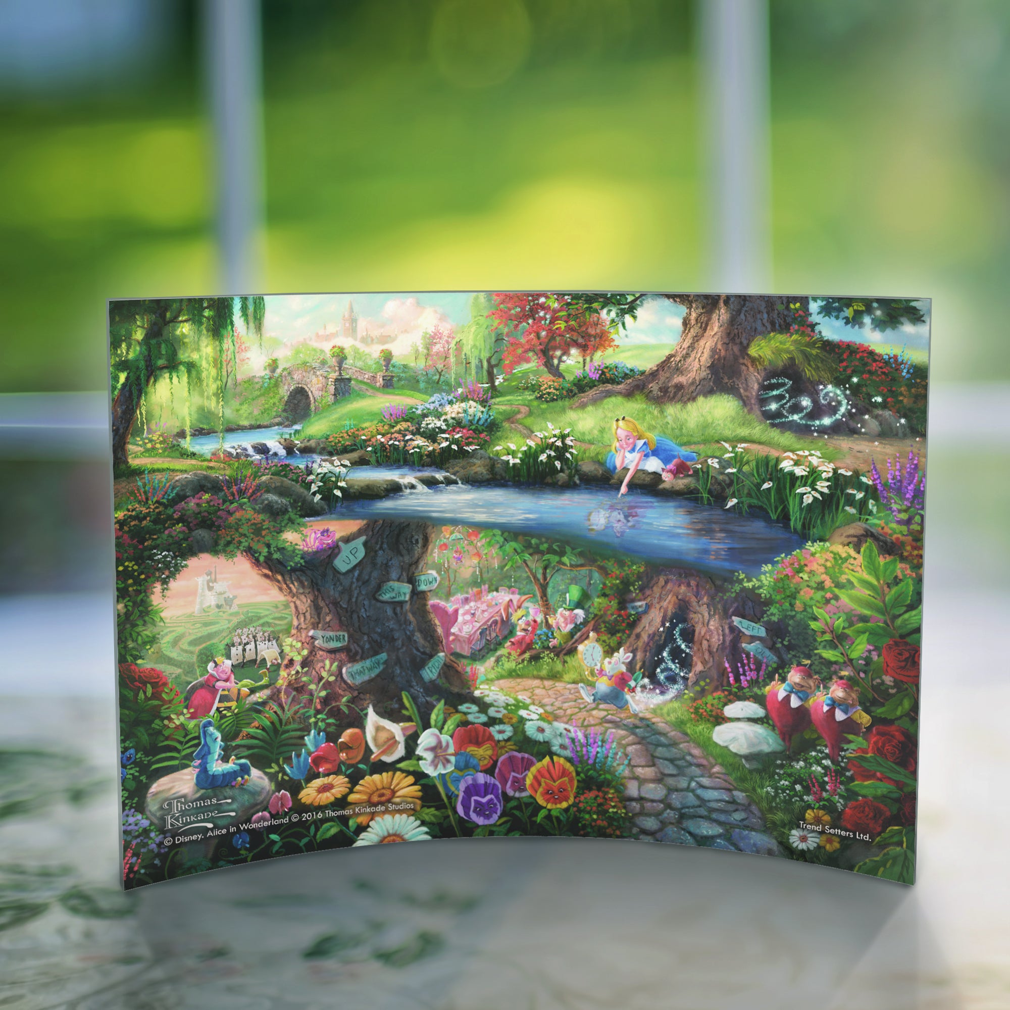 Disney (Alice in Wonderland) 10" x 7" Curved Acrylic Print ACP1007CUR036