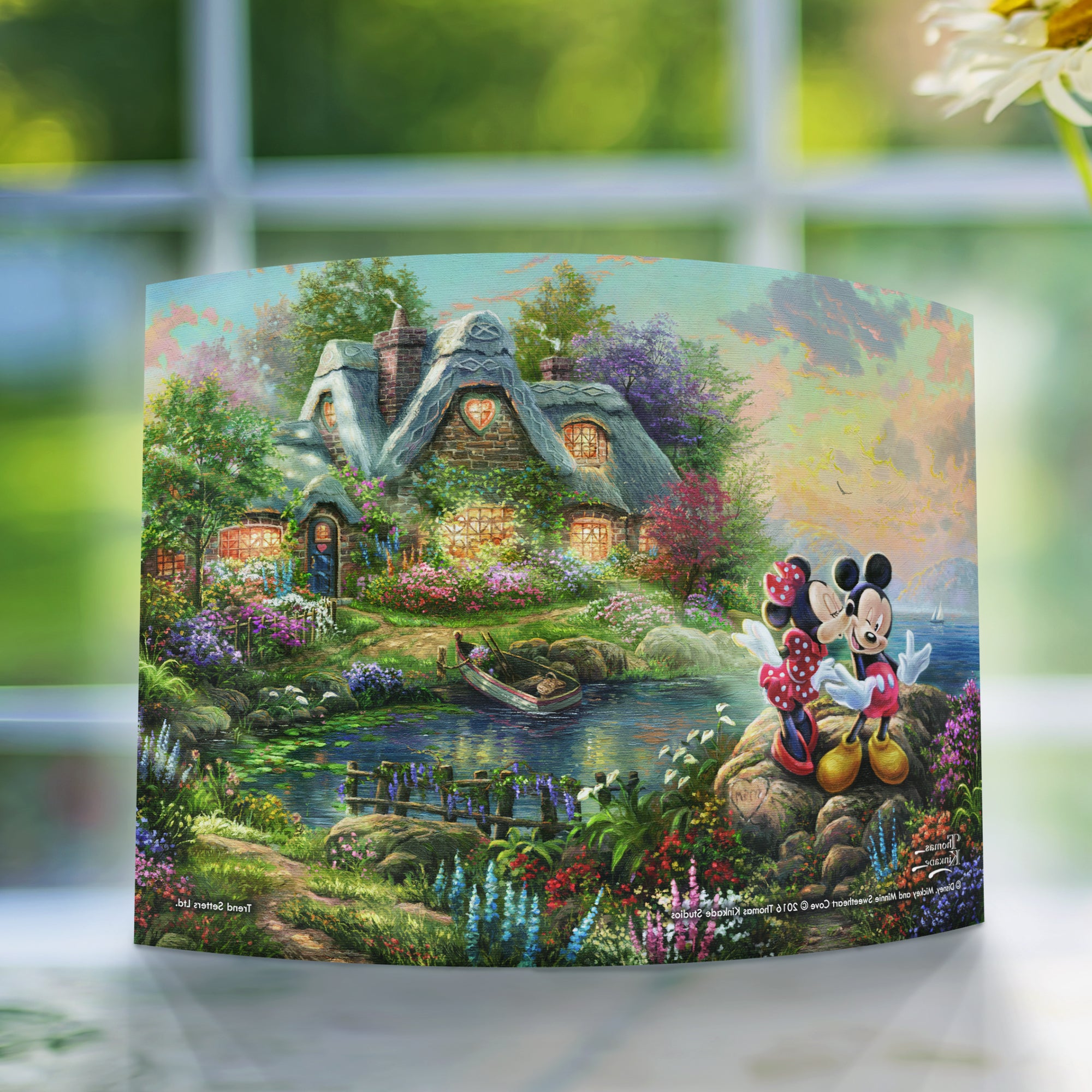 Disney (Mickey and Minnie Sweetheart Cove) 10" x 7" Curved Acrylic Print ACP1007CUR058