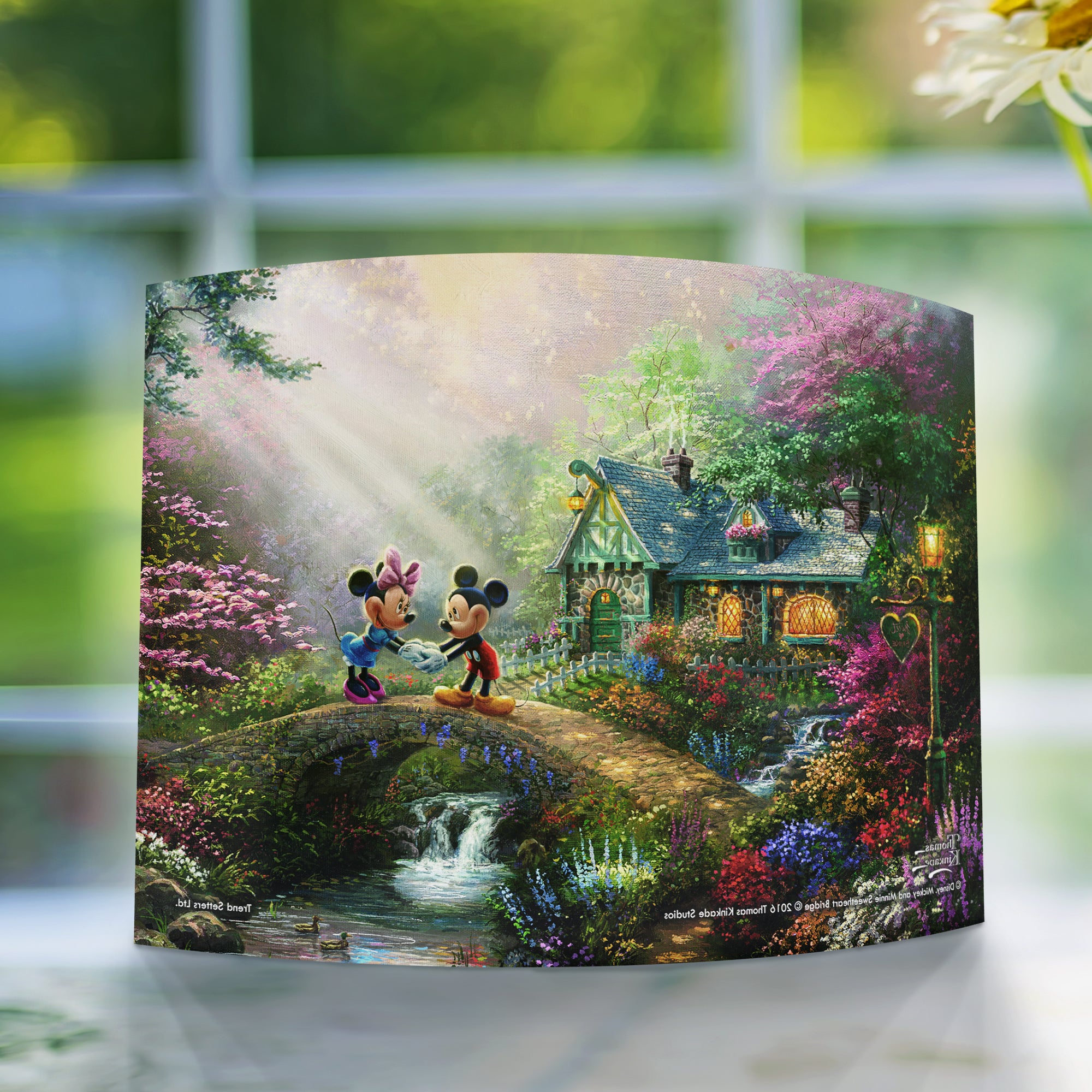 Disney (Mickey and Minnie Sweetheart Bridge) 10" x 7" Curved Acrylic Print ACP1007CUR061