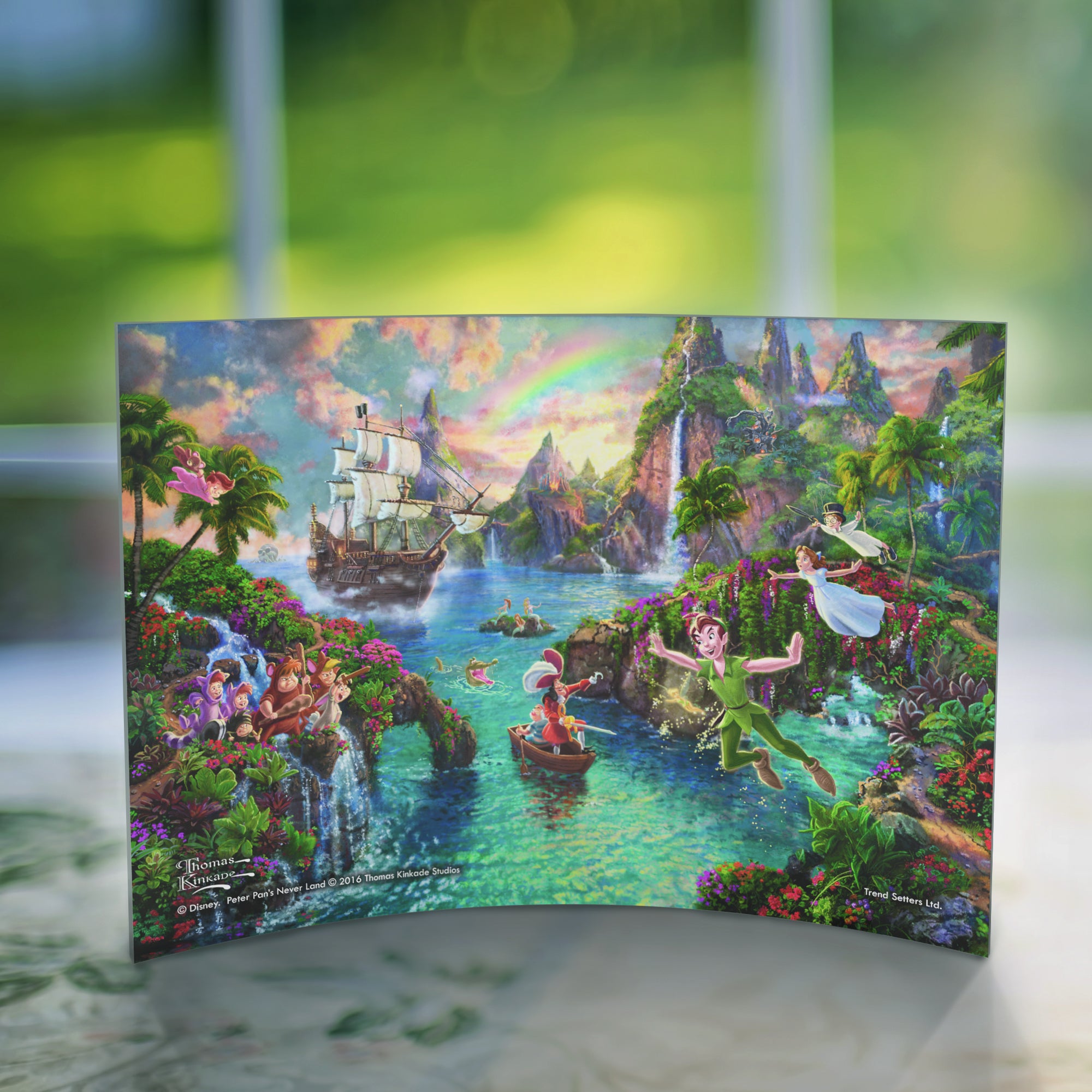 Disney (Peter Pans Never Land) 10" x 7" Curved Acrylic Print ACP1007CUR088
