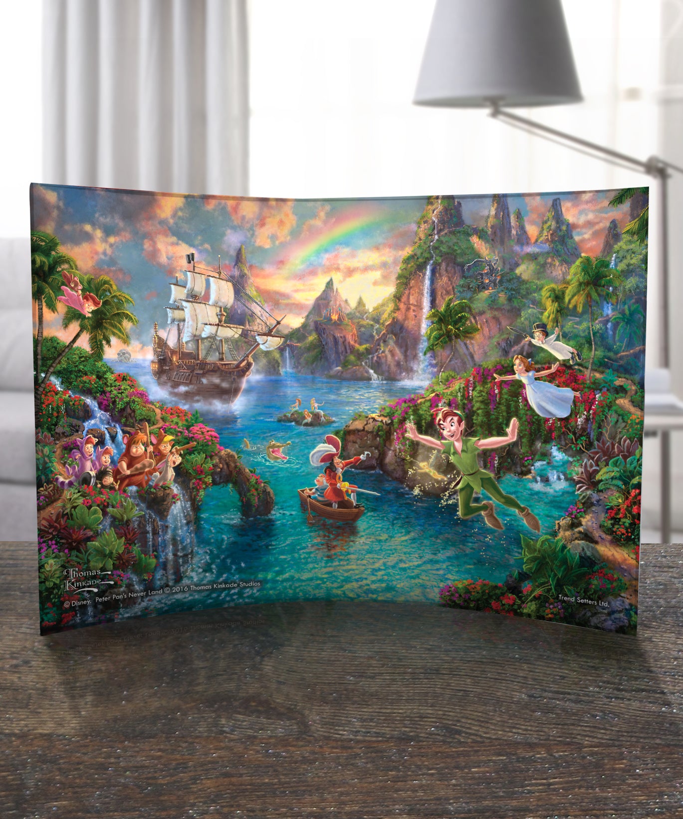 Disney (Peter Pans Never Land) 10" x 7" Curved Acrylic Print ACP1007CUR088