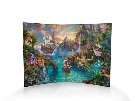 Disney (Peter Pans Never Land) 10" x 7" Curved Acrylic Print ACP1007CUR088