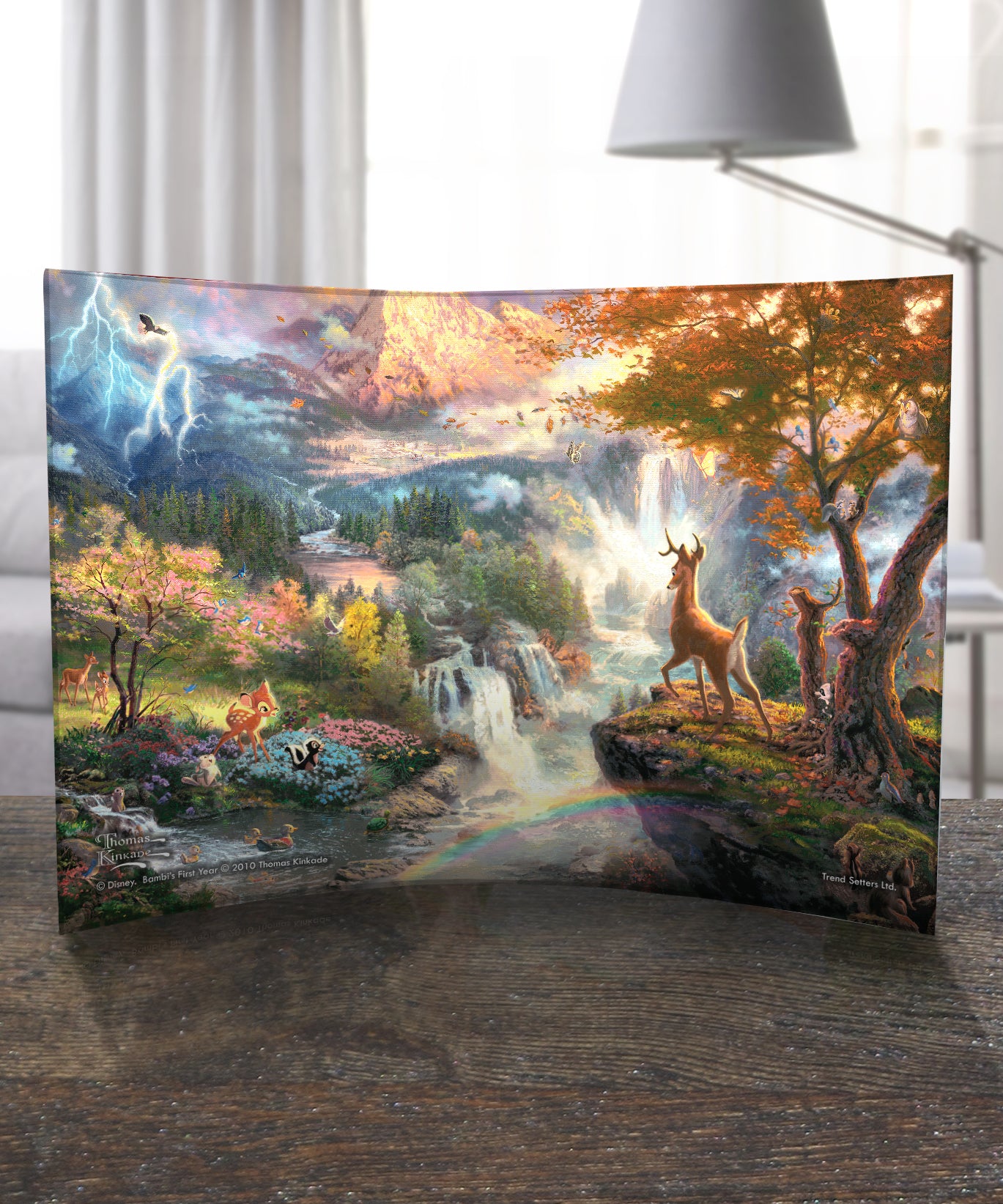 Disney (Bambis First Year) 10" x 7" Curved Acrylic Print ACP1007CUR090