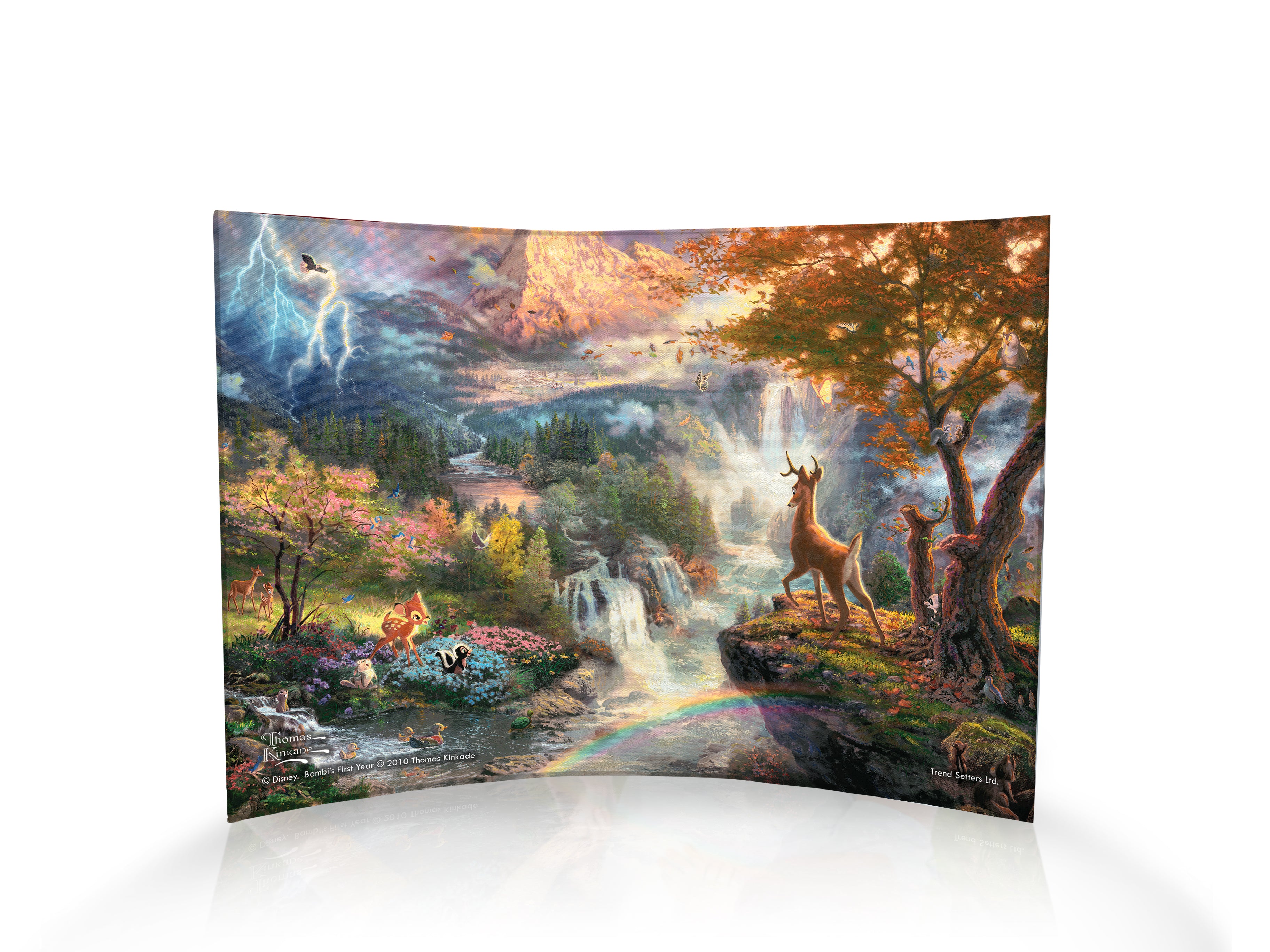 Disney (Bambis First Year) 10" x 7" Curved Acrylic Print ACP1007CUR090
