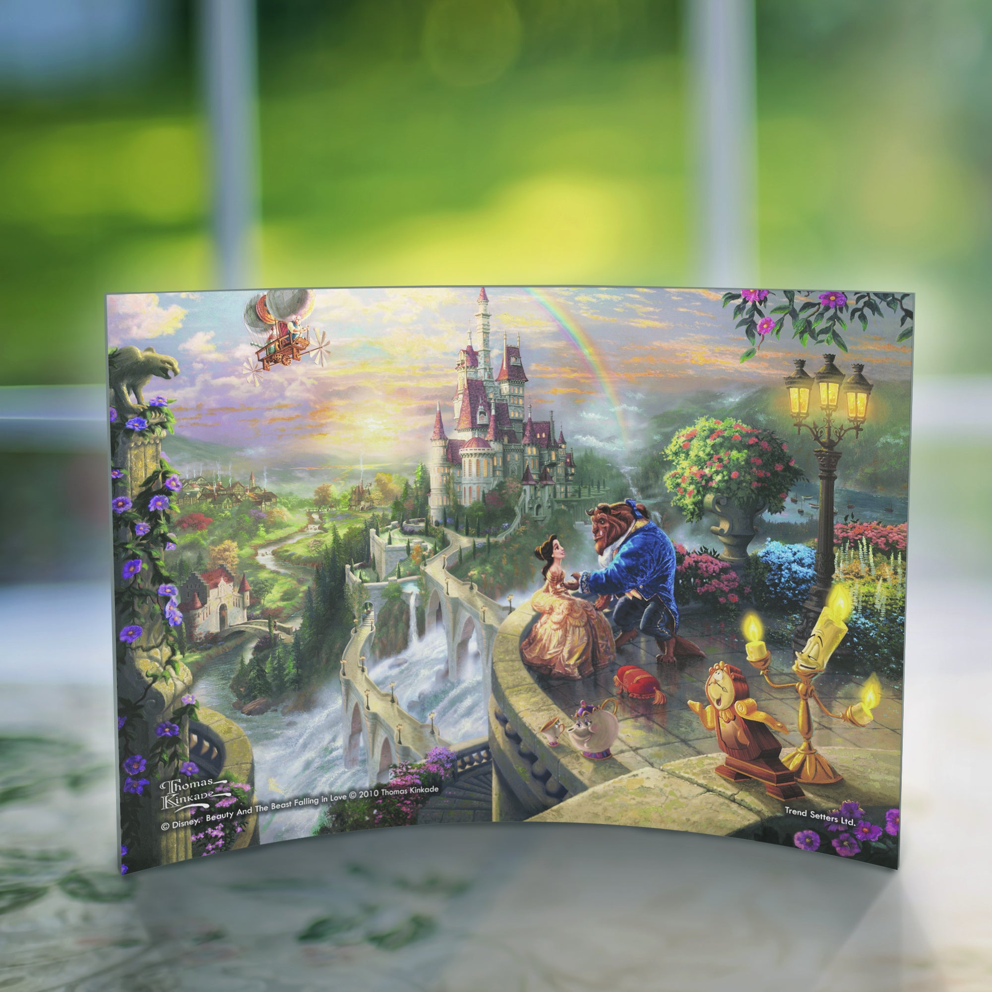 Disney (Beauty And The Beast Falling in Love) 10" x 7" Curved Acrylic Print ACP1007CUR091