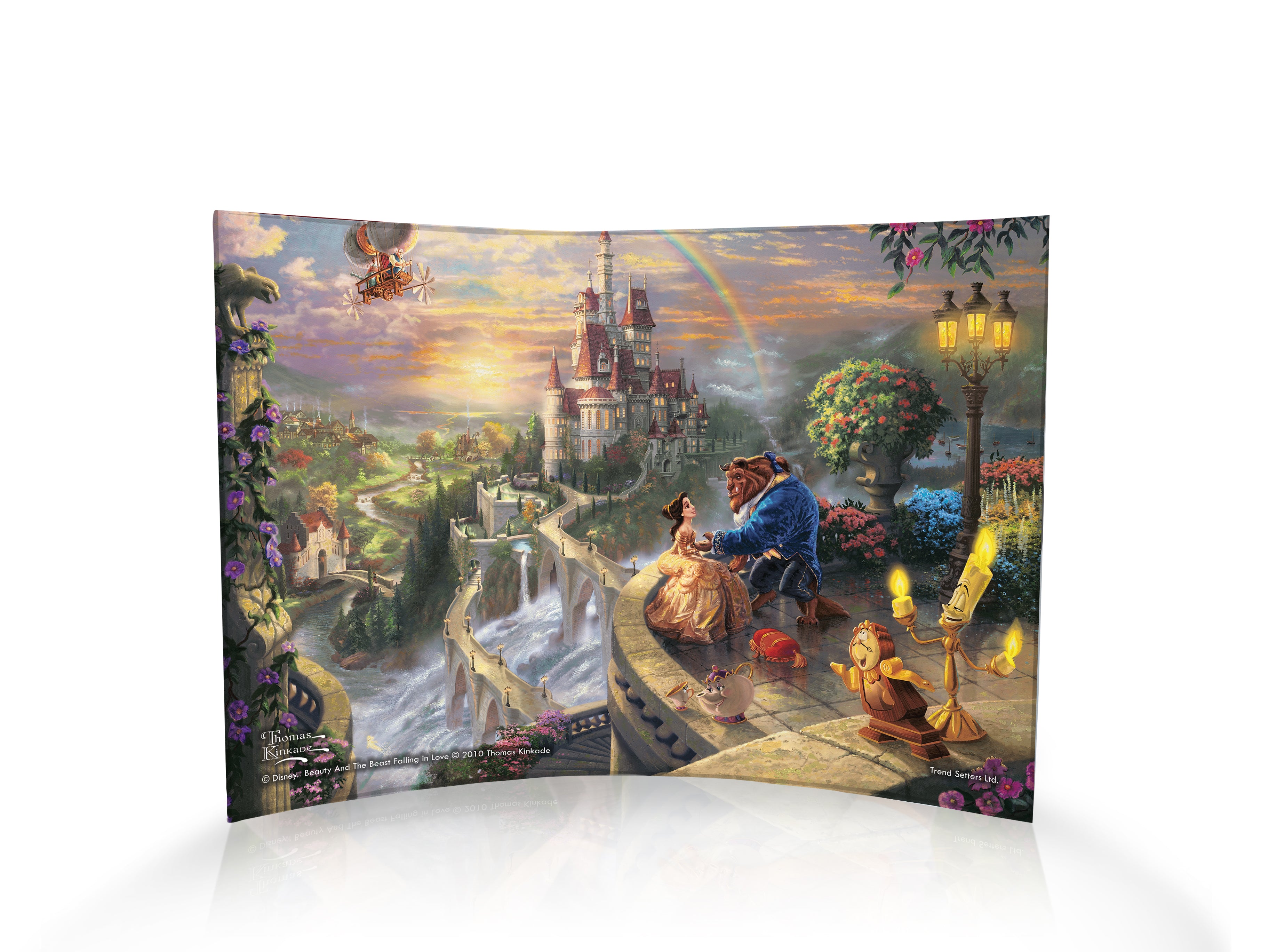 Disney (Beauty And The Beast Falling in Love) 10" x 7" Curved Acrylic Print ACP1007CUR091