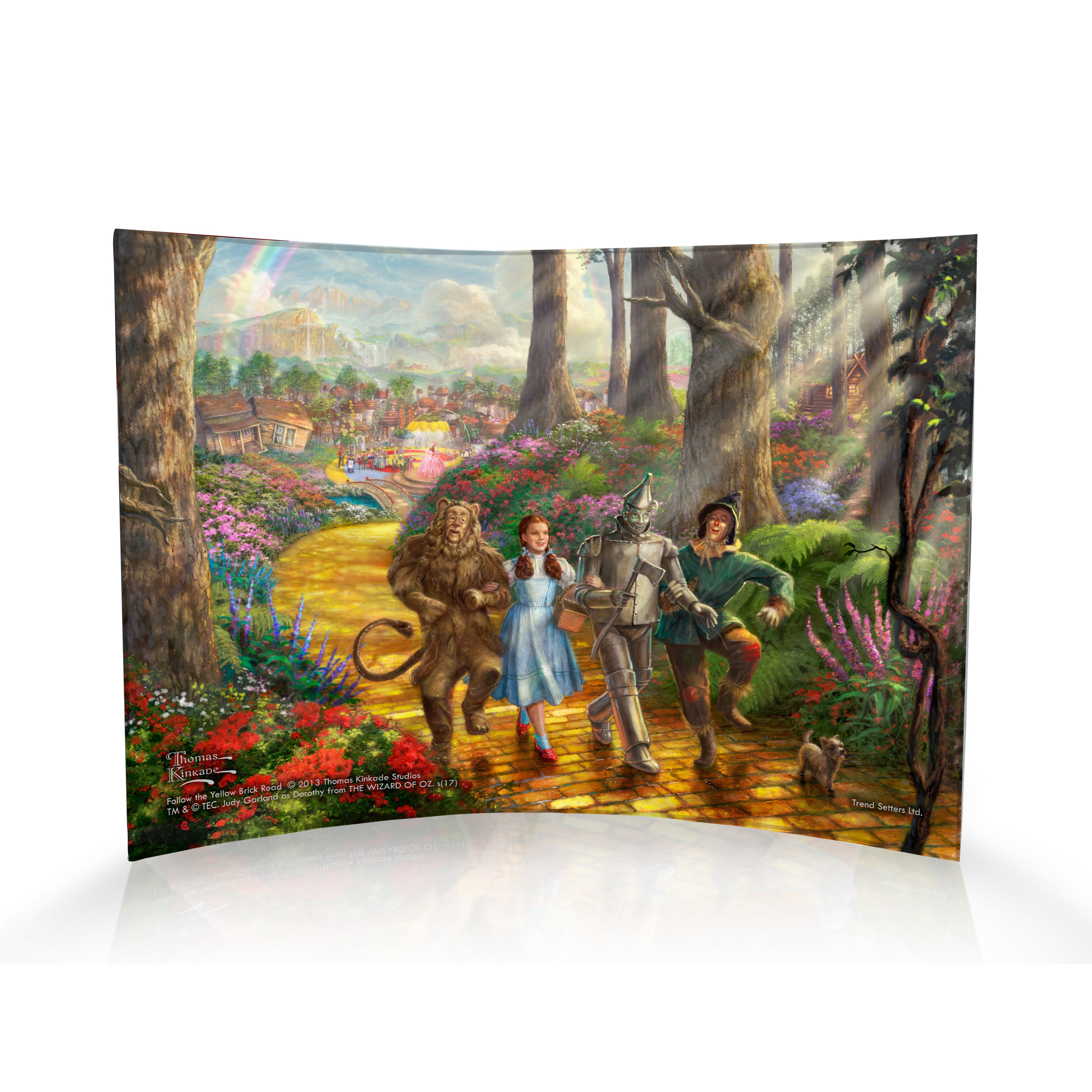 Wizard of Oz (Follow the Yellow Brick Road - Thomas Kinkade Studios) 10" x 7" Curved Acrylic Print ACP1007CUR096