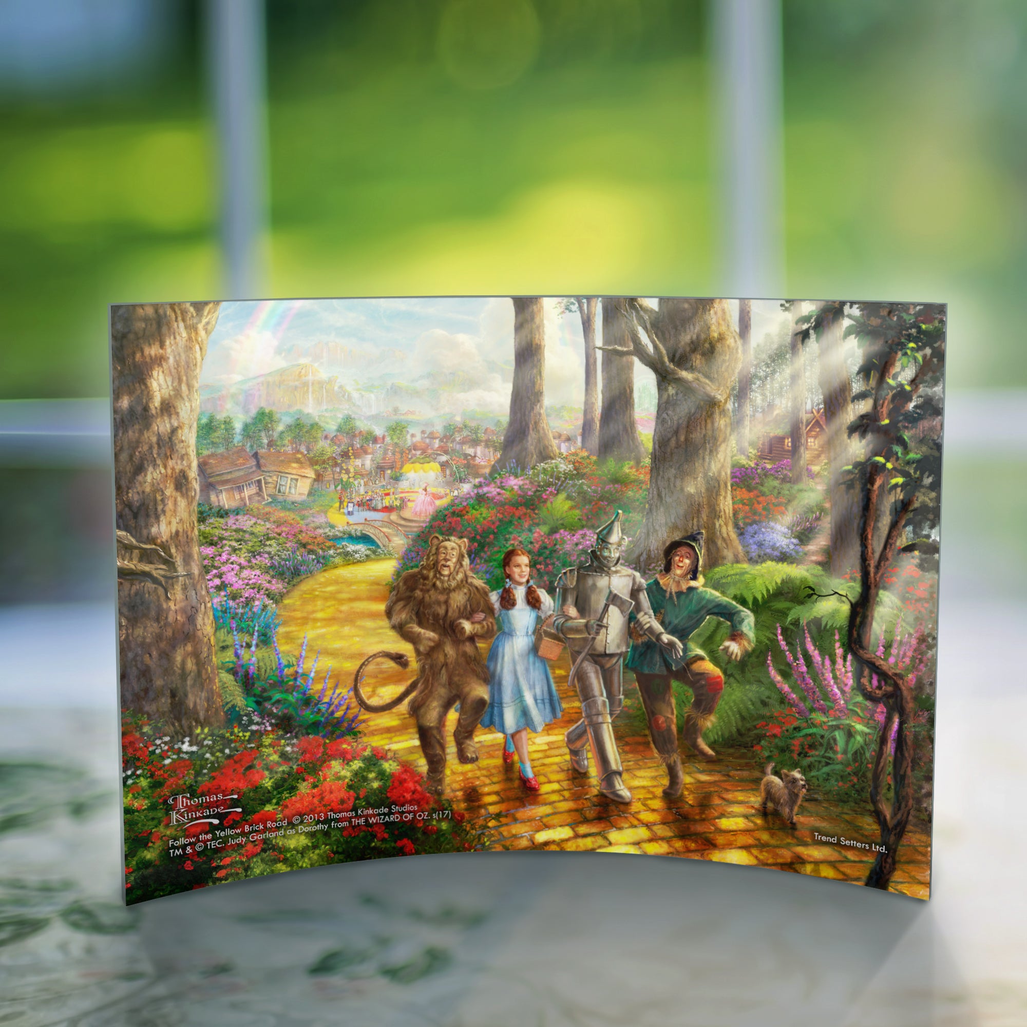 Wizard of Oz (Follow the Yellow Brick Road - Thomas Kinkade Studios) 10" x 7" Curved Acrylic Print ACP1007CUR096