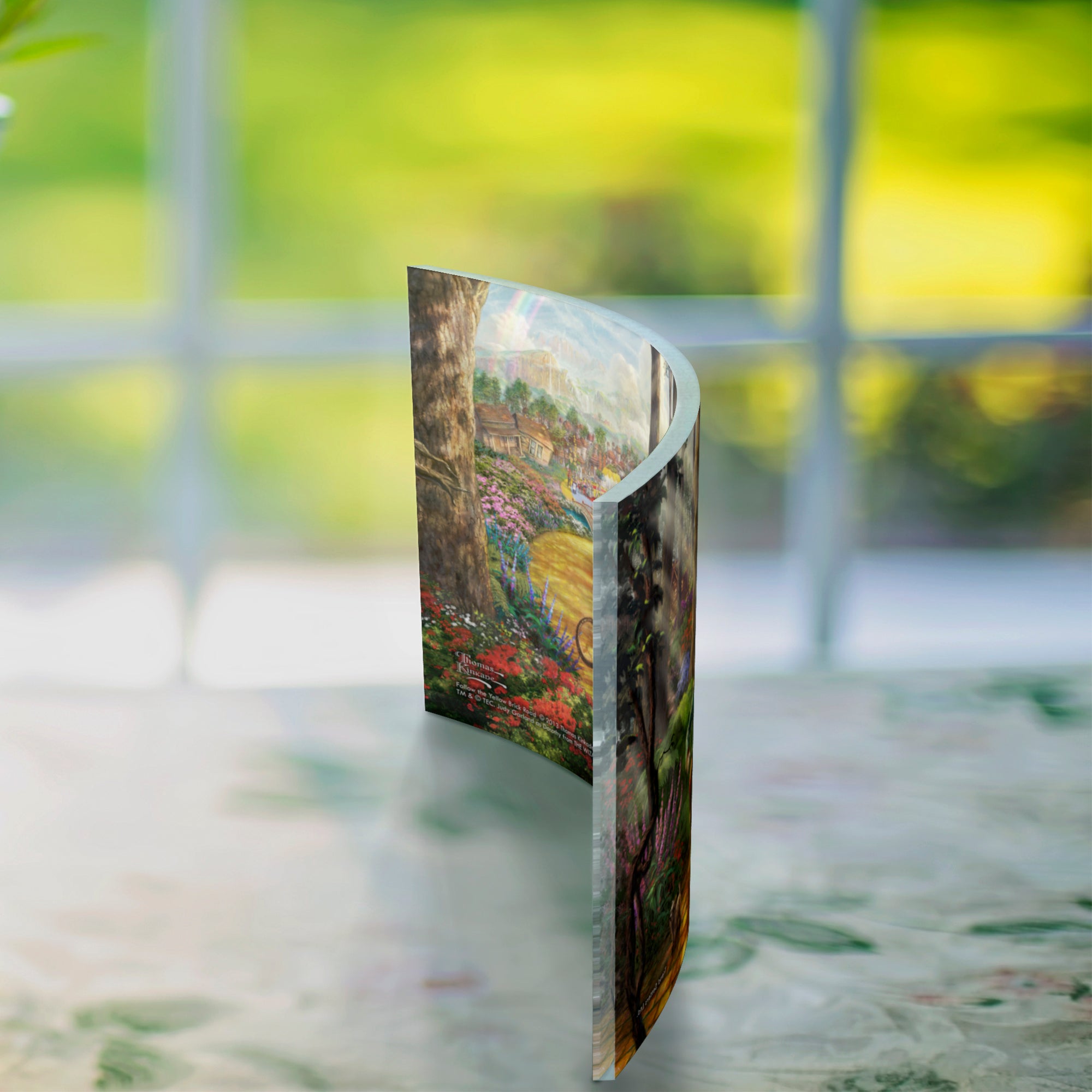 Wizard of Oz (Follow the Yellow Brick Road - Thomas Kinkade Studios) 10" x 7" Curved Acrylic Print ACP1007CUR096