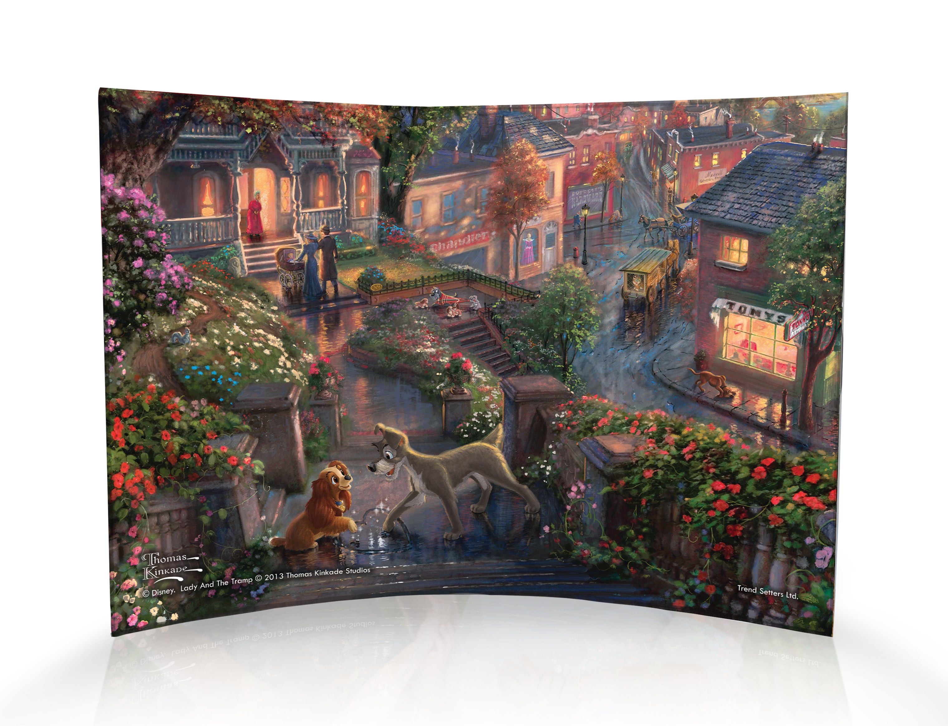 Disney (Lady And The Tramp) 10" x 7" Curved Acrylic Print ACP1007CUR098