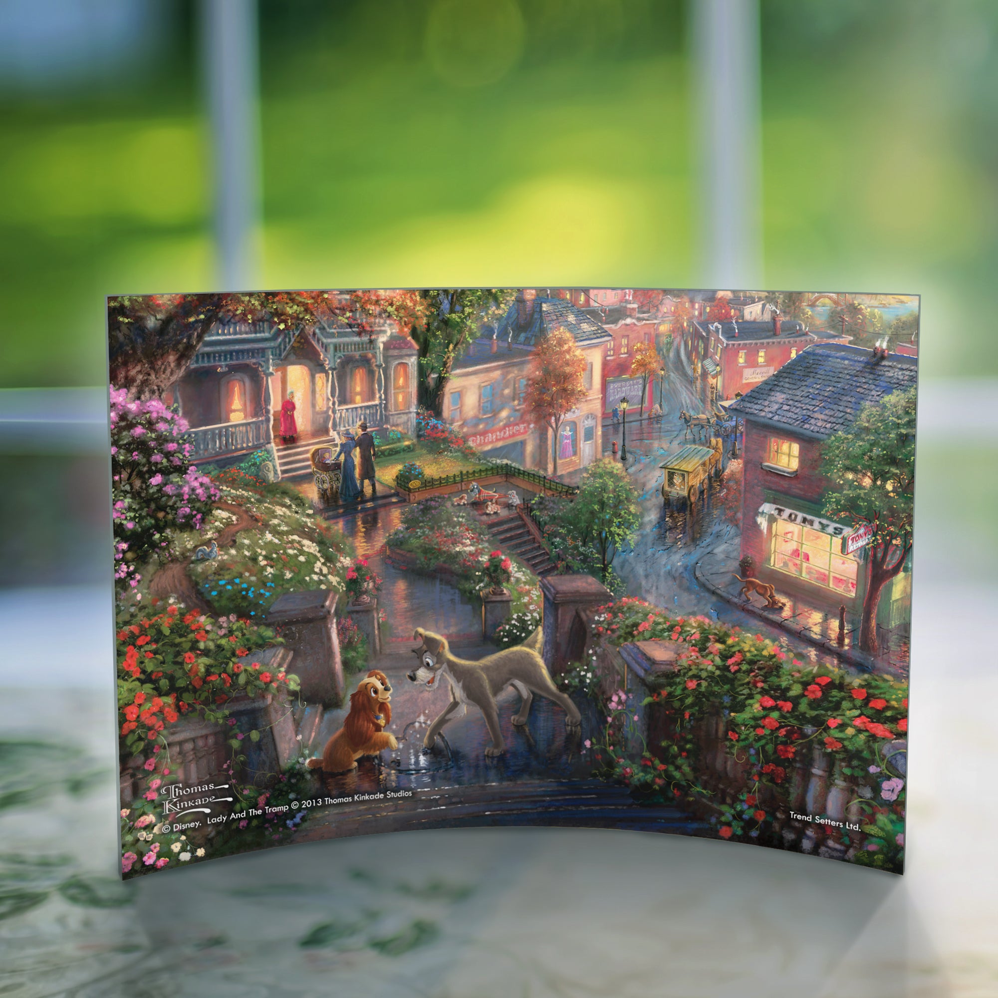 Disney (Lady And The Tramp) 10" x 7" Curved Acrylic Print ACP1007CUR098