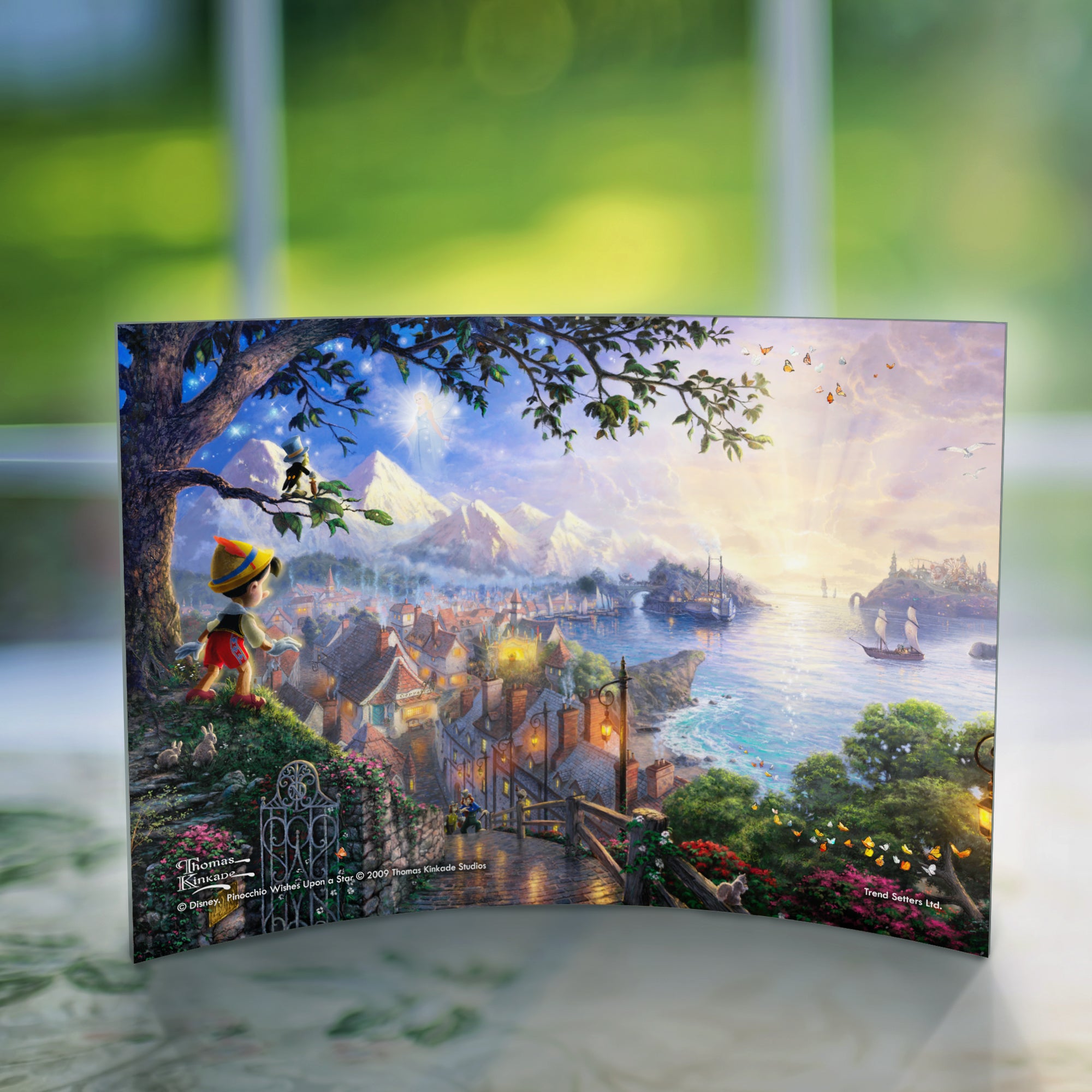 Disney (Pinocchio Wishes Upon a Star) 10" x 7" Curved Acrylic Print ACP1007CUR099