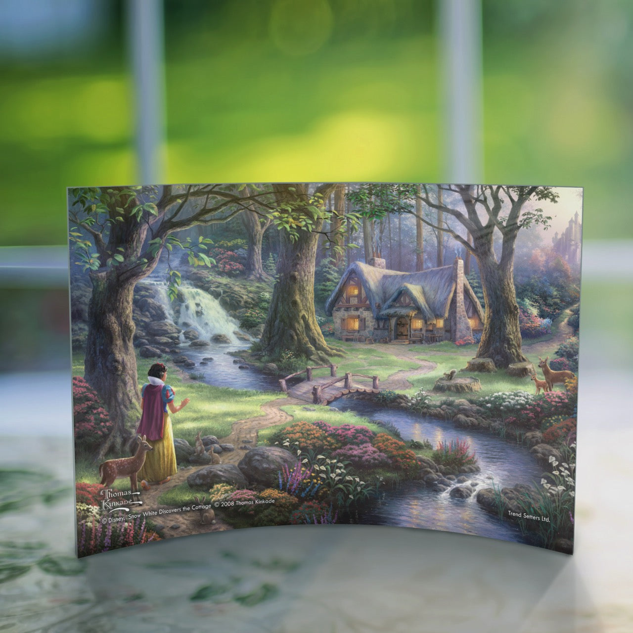 Disney (Snow White Discovers The Cottage ) 10" x 7" Curved Acrylic Print ACP1007CUR103