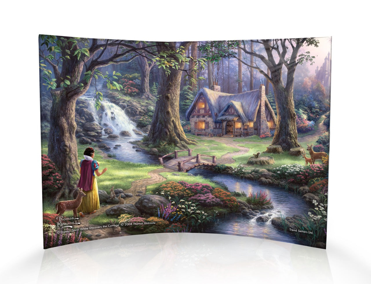 Disney (Snow White Discovers The Cottage ) 10" x 7" Curved Acrylic Print ACP1007CUR103