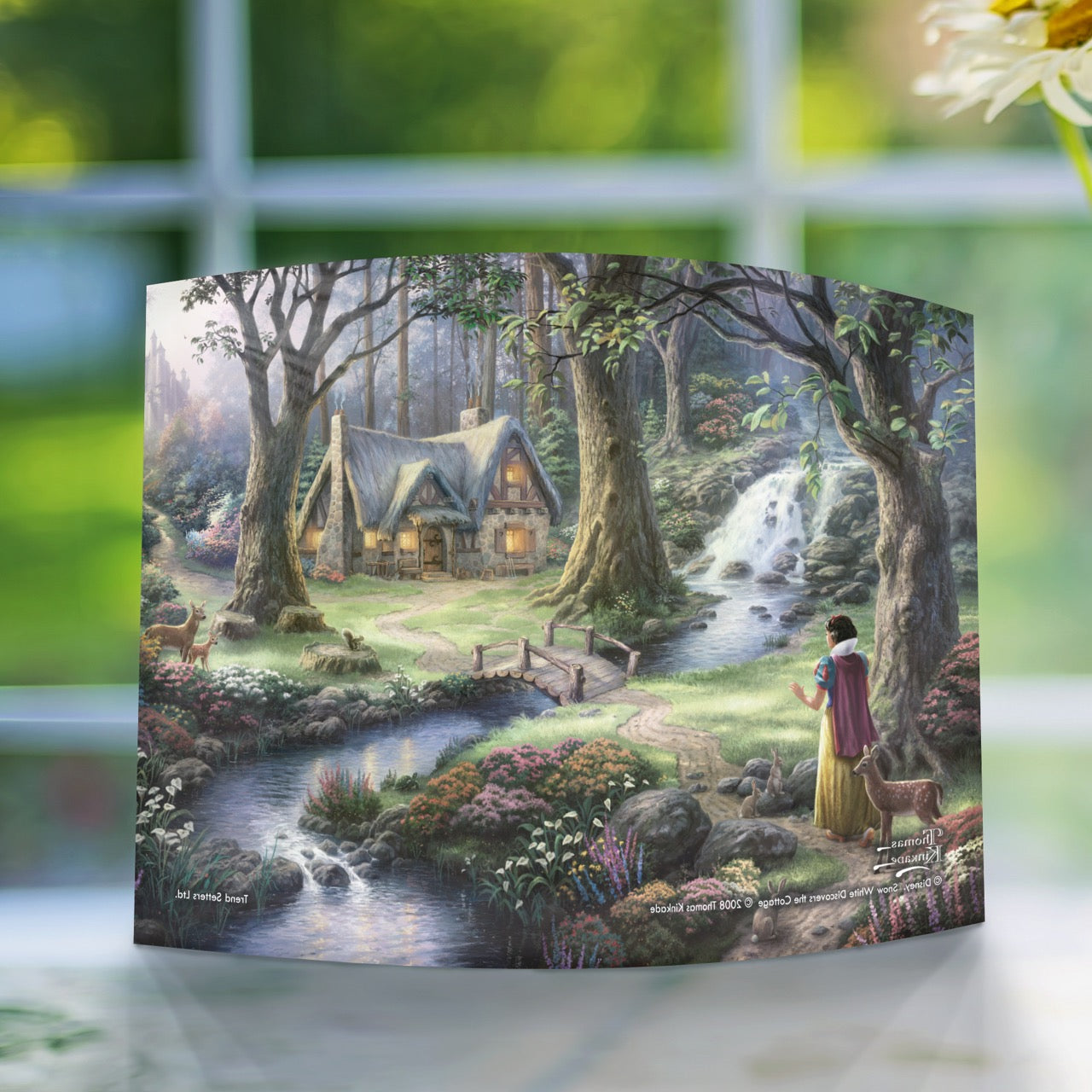 Disney (Snow White Discovers The Cottage ) 10" x 7" Curved Acrylic Print ACP1007CUR103