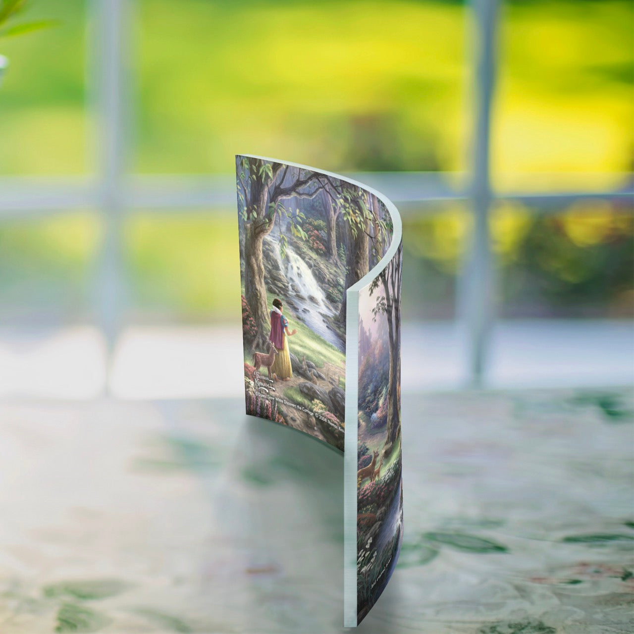 Disney (Snow White Discovers The Cottage ) 10" x 7" Curved Acrylic Print ACP1007CUR103