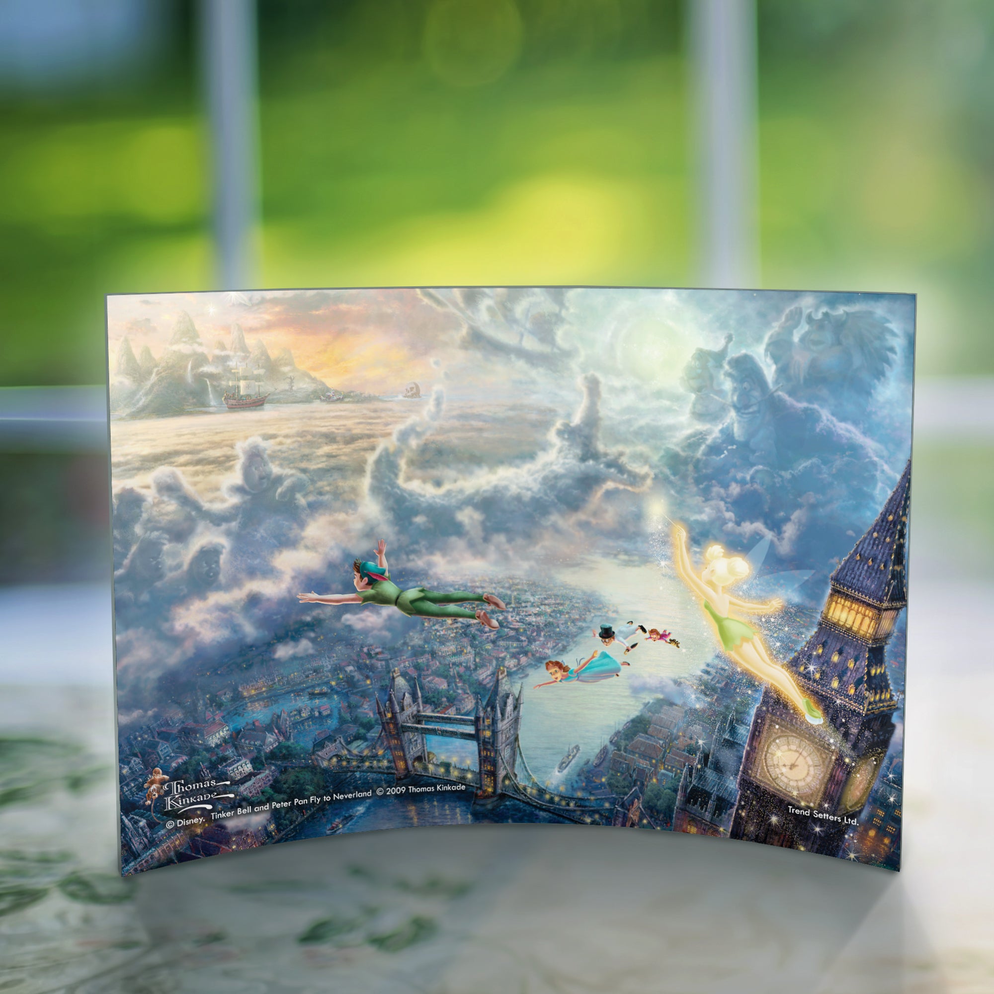 Disney (Tinker Bell and Peter Pan Fly to Neverland) 10" x 7" Curved Acrylic Print ACP1007CUR111