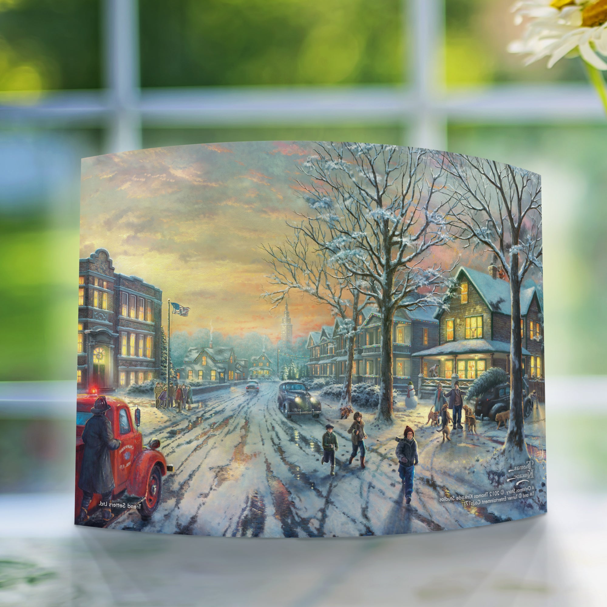 A Christmas Story (Thomas Kinkade Studios Studios) 10" x 7" Curved Acrylic Print ACP1007CUR115