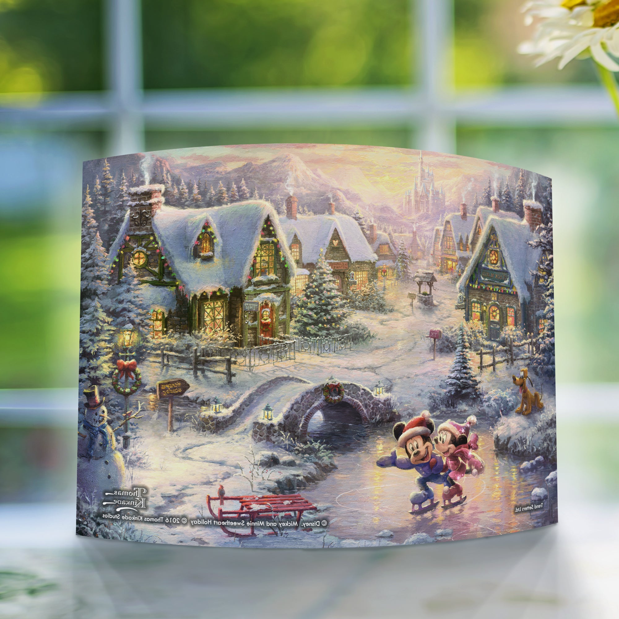 Disney (Mickey and Minnie Sweetheart Holiday) 10" x 7" Curved Acrylic Print ACP1007CUR116