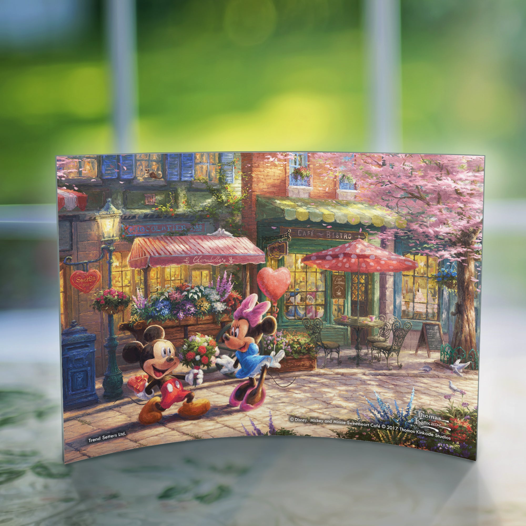 Disney (Mickey and Minnie Mouse - Sweetheart Cafe) 10" x 7" Curved Acrylic Print ACP1007CUR119