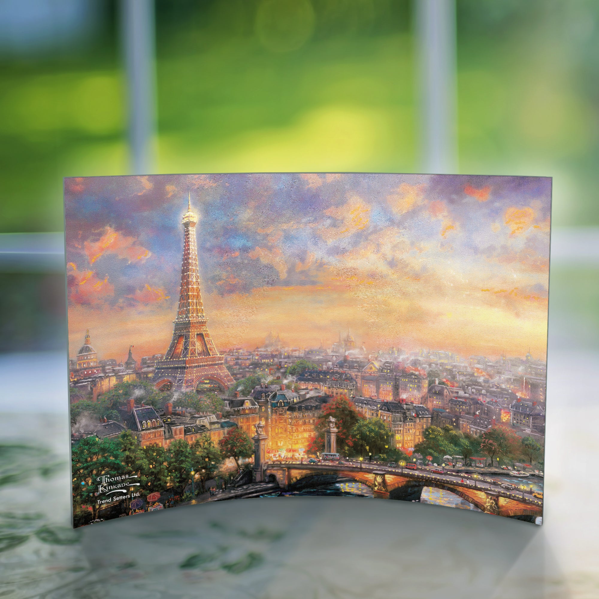 Thomas Kinkade Studios (Paris, City of Love) 10" x 7" Curved Acrylic Print ACP1007CUR122
