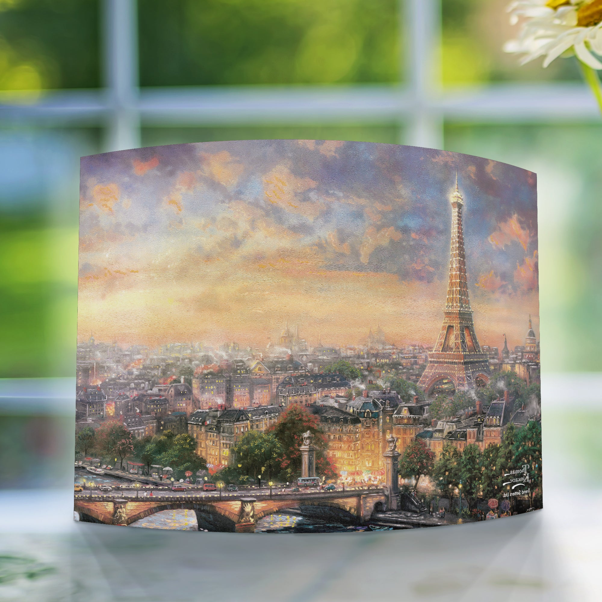 Thomas Kinkade Studios (Paris, City of Love) 10" x 7" Curved Acrylic Print ACP1007CUR122