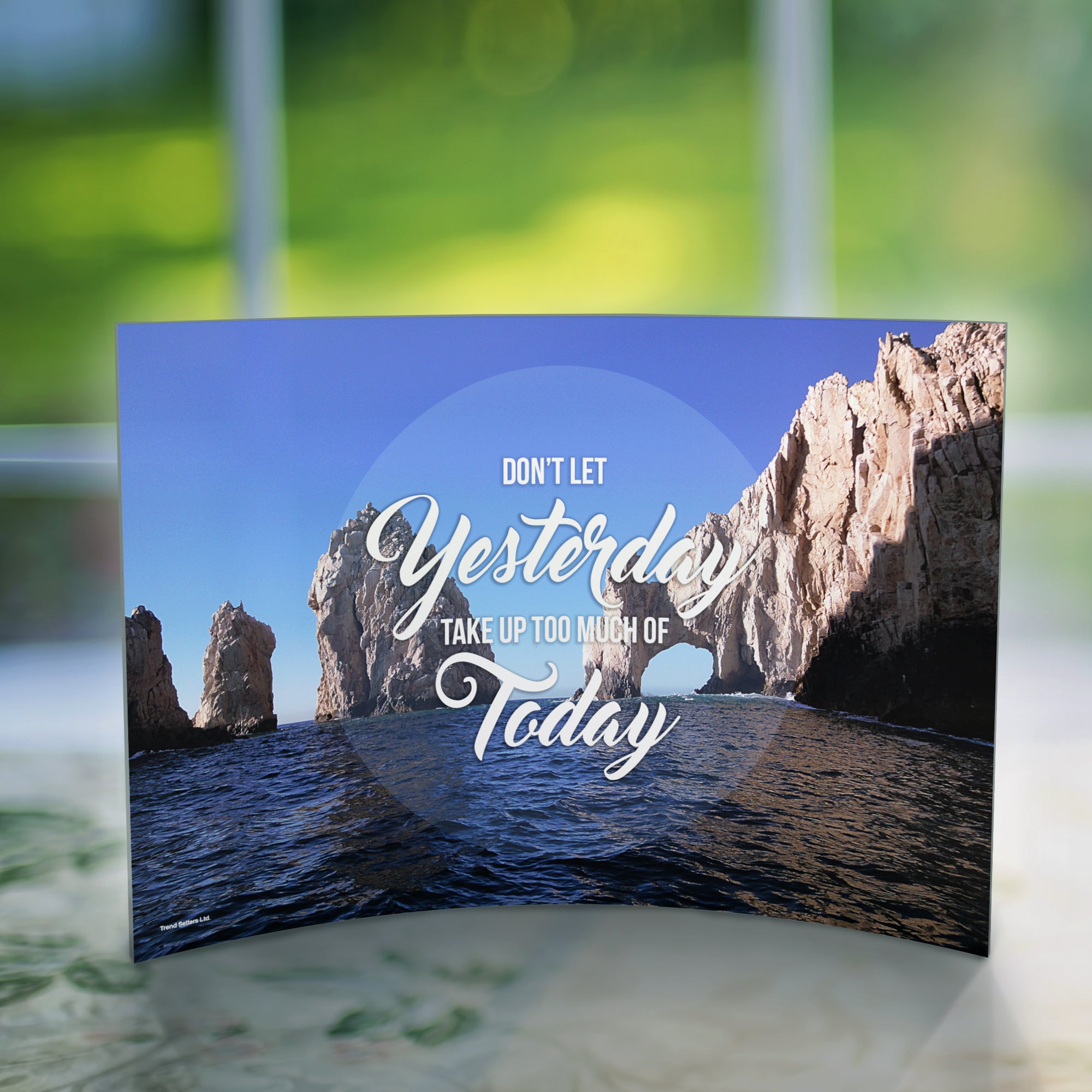 Trend Setters Original (Dont Let Yesterday) 10" x 7" Curved Acrylic Print ACP1007CUR143