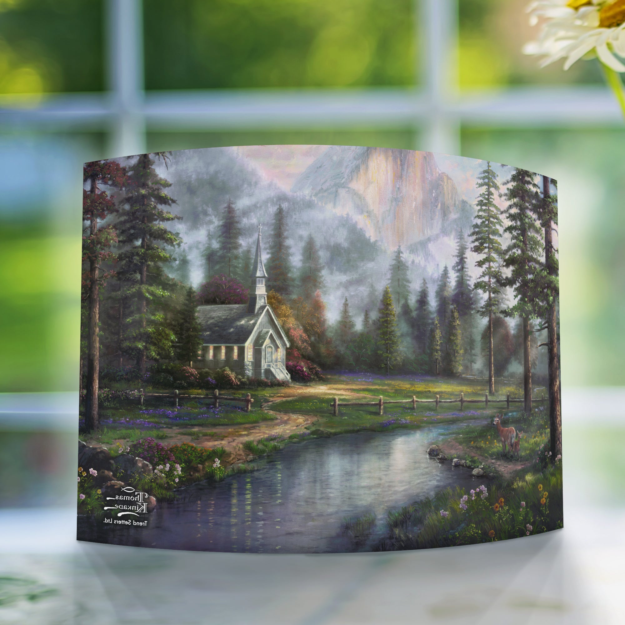Thomas Kinkade Studios (Valley Chapel) 10" x 7" Curved Acrylic Print ACP1007CUR148