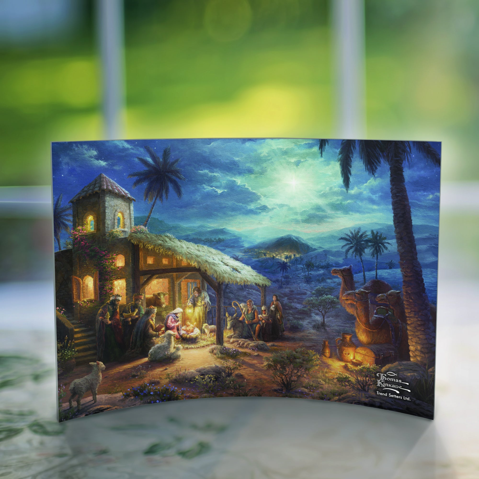 Thomas Kinkade Studios (The Nativity) 10" x 7" Curved Acrylic Print ACP1007CUR149