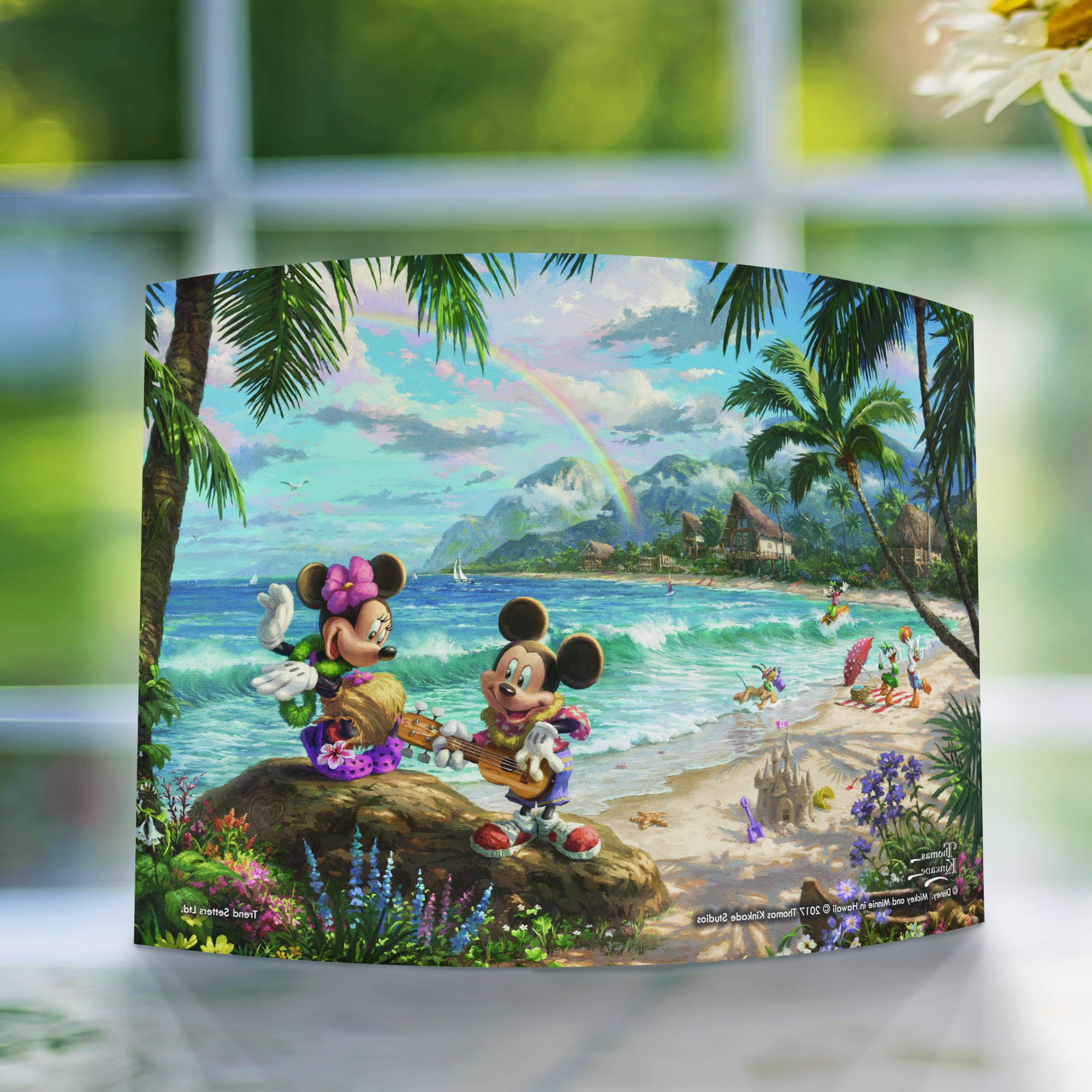 Disney (Mickey and Minnie in Hawaii) 10" x 7" Curved Acrylic Print ACP1007CUR233