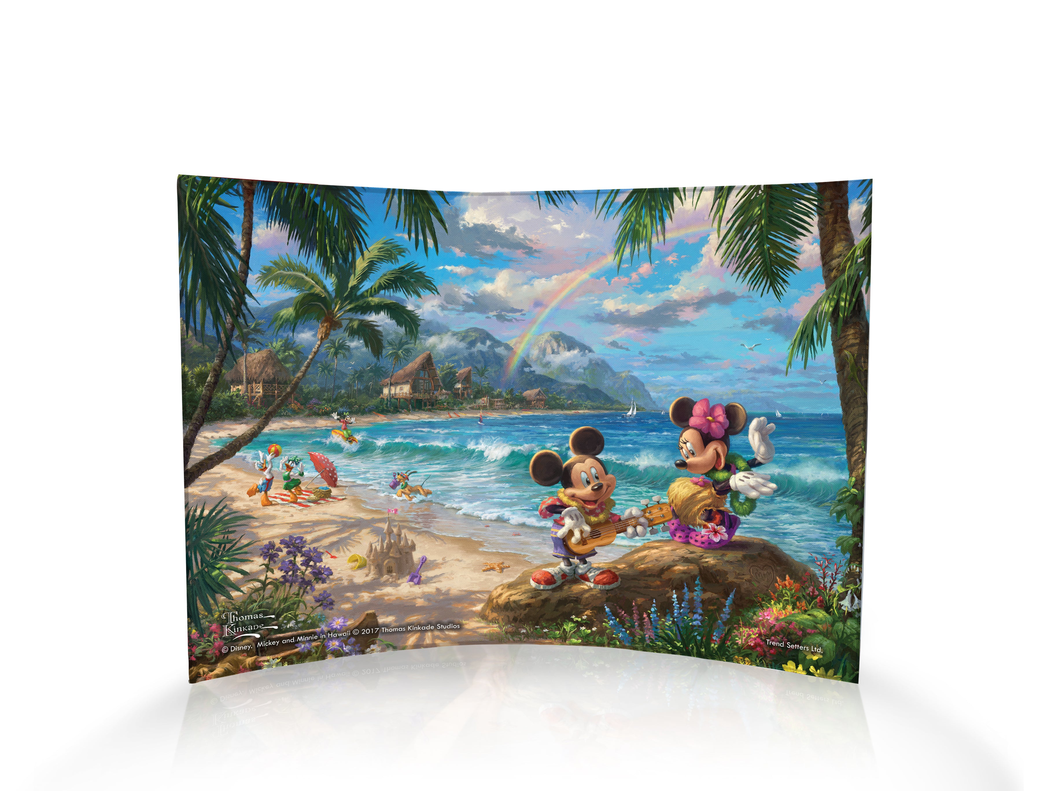 Disney (Mickey and Minnie in Hawaii) 10" x 7" Curved Acrylic Print ACP1007CUR233